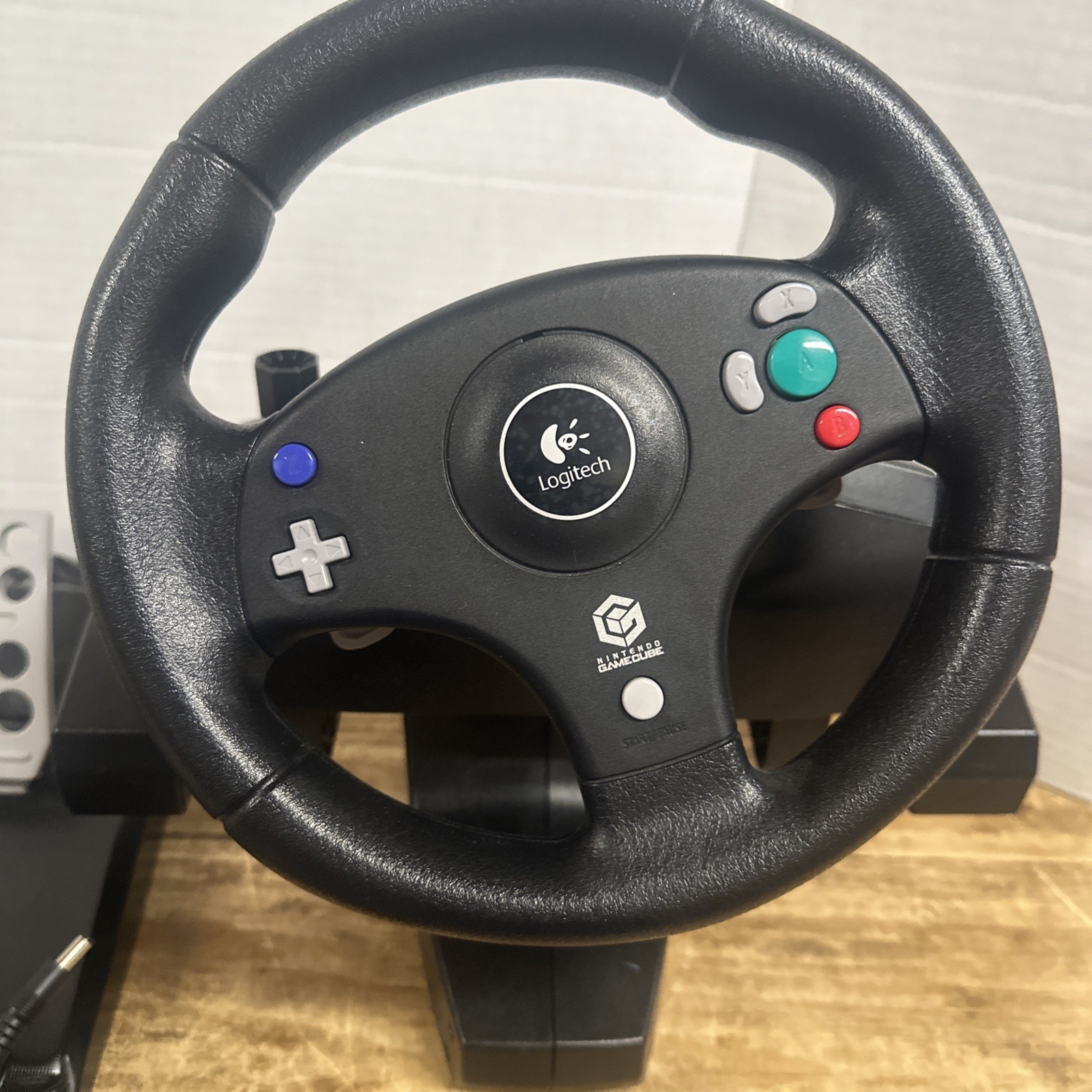 Logitech Speed Force Racing/Steering Wheel Nintendo GameCube Complete Set
