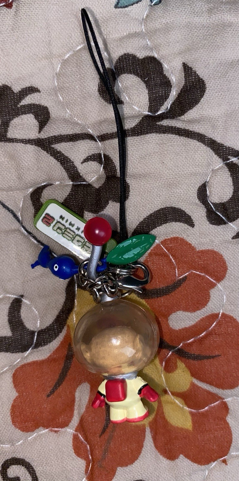 Nintendo ~ Pikmin 2 ~ Captain Olimar & Blue Pikmin ~ Phone Strap ~ EUC