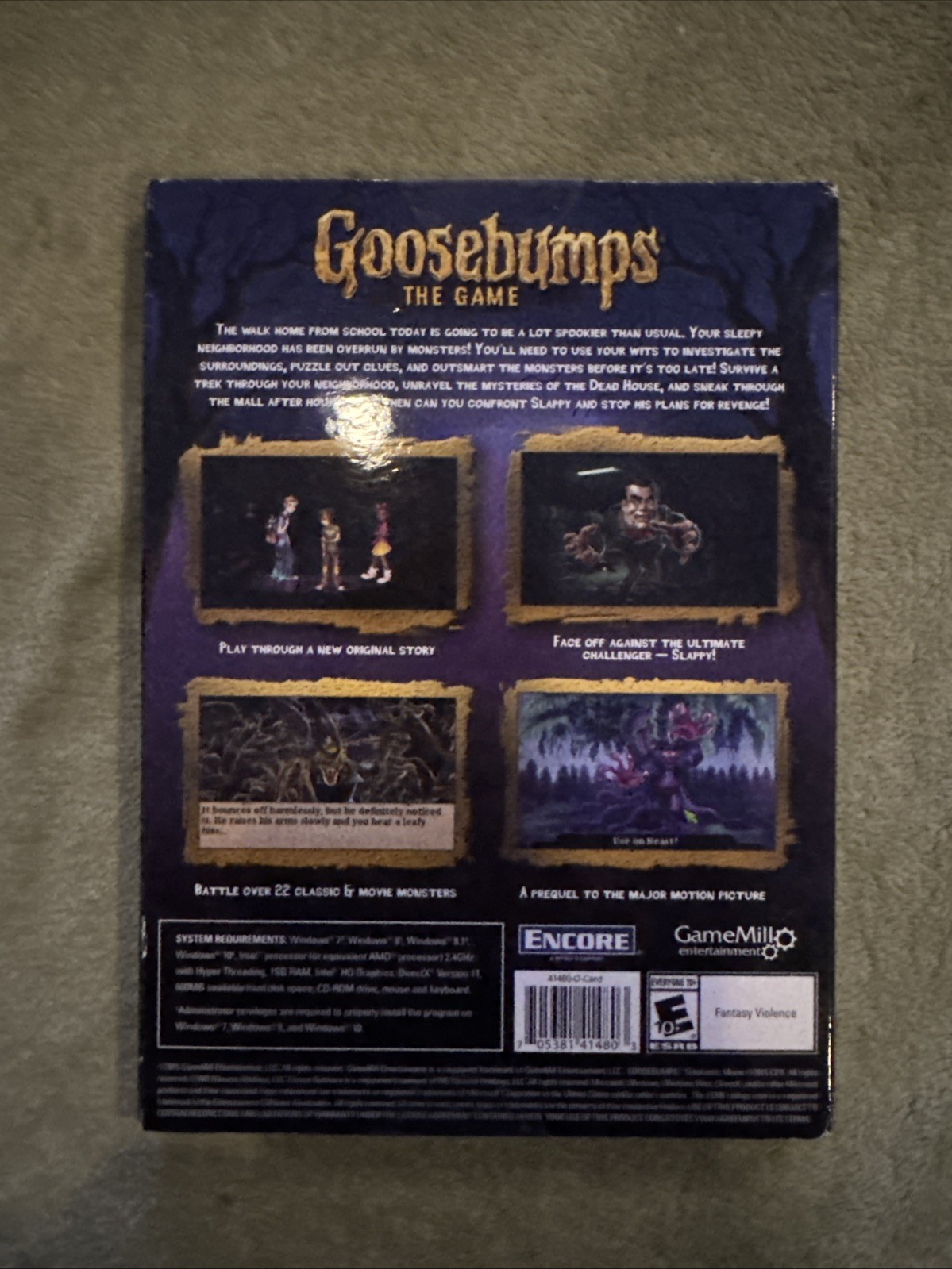 Goosebumps: The Game – PC – Spooky Puzzle Game Brand New Complete With Slipcover