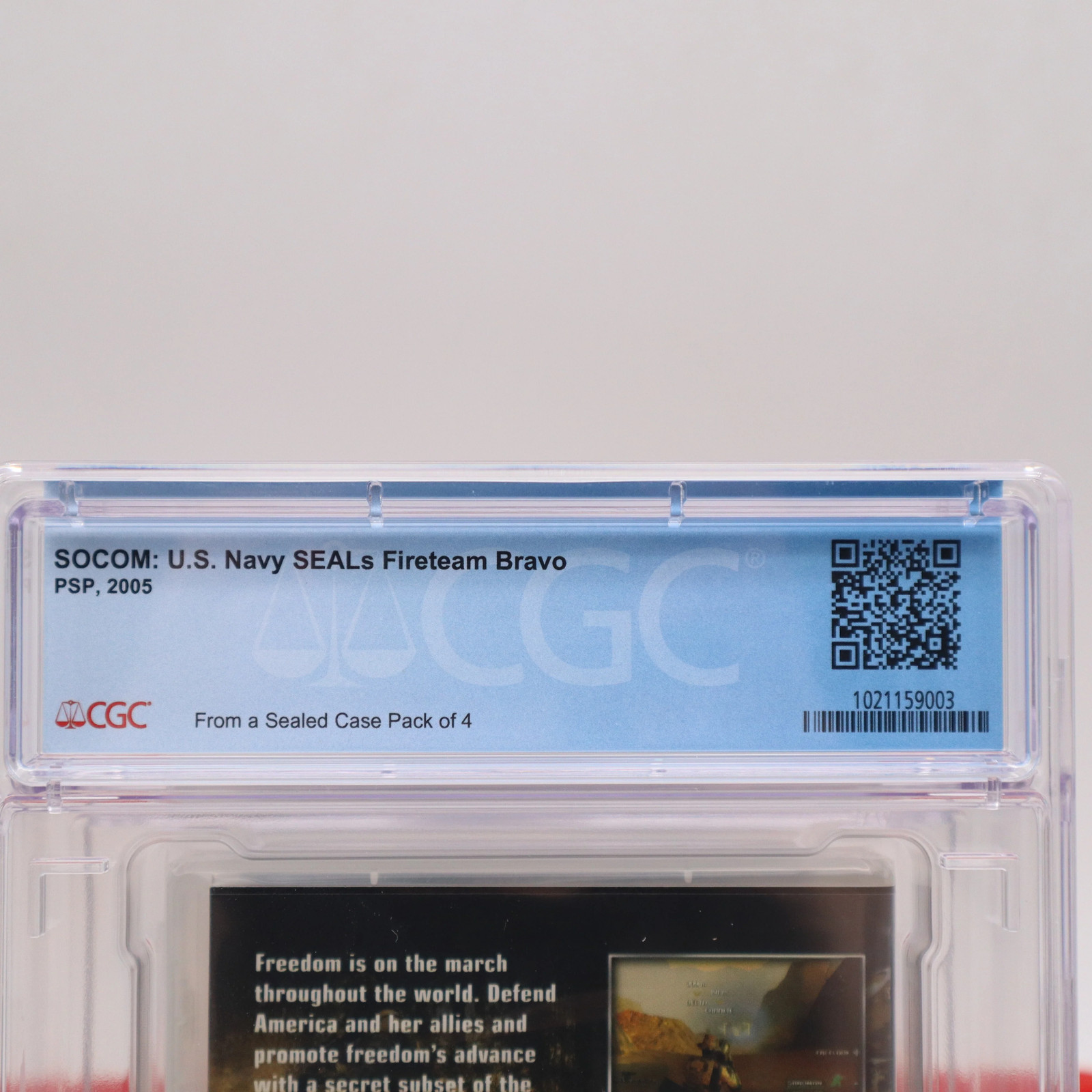 PSP Game SOCOM: U.S. NAVY SEALS FIRETEAM BRAVO – WATA GRADED 9.8 A++ NEW Sealed!