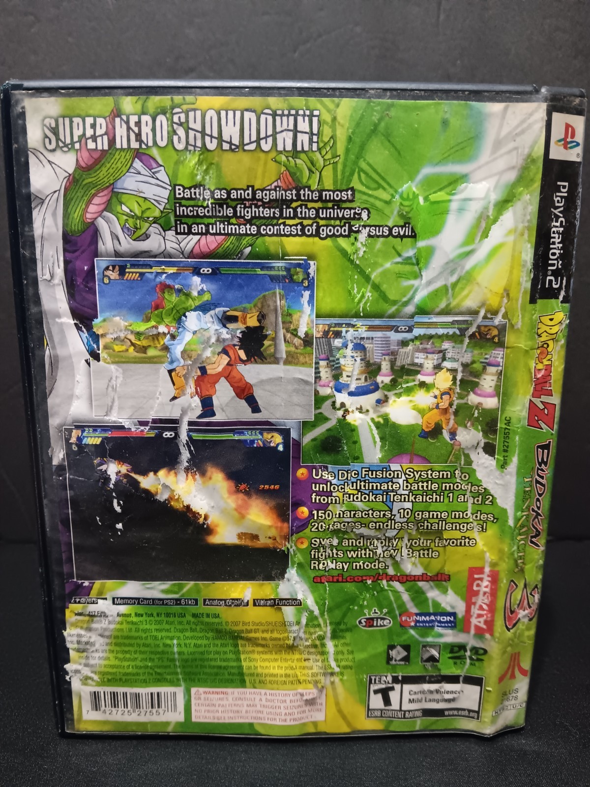 Dragon Ball Z: Budokai Tenkaichi 3 Sony PlayStation 2, 2007 Disc & Manual Tested