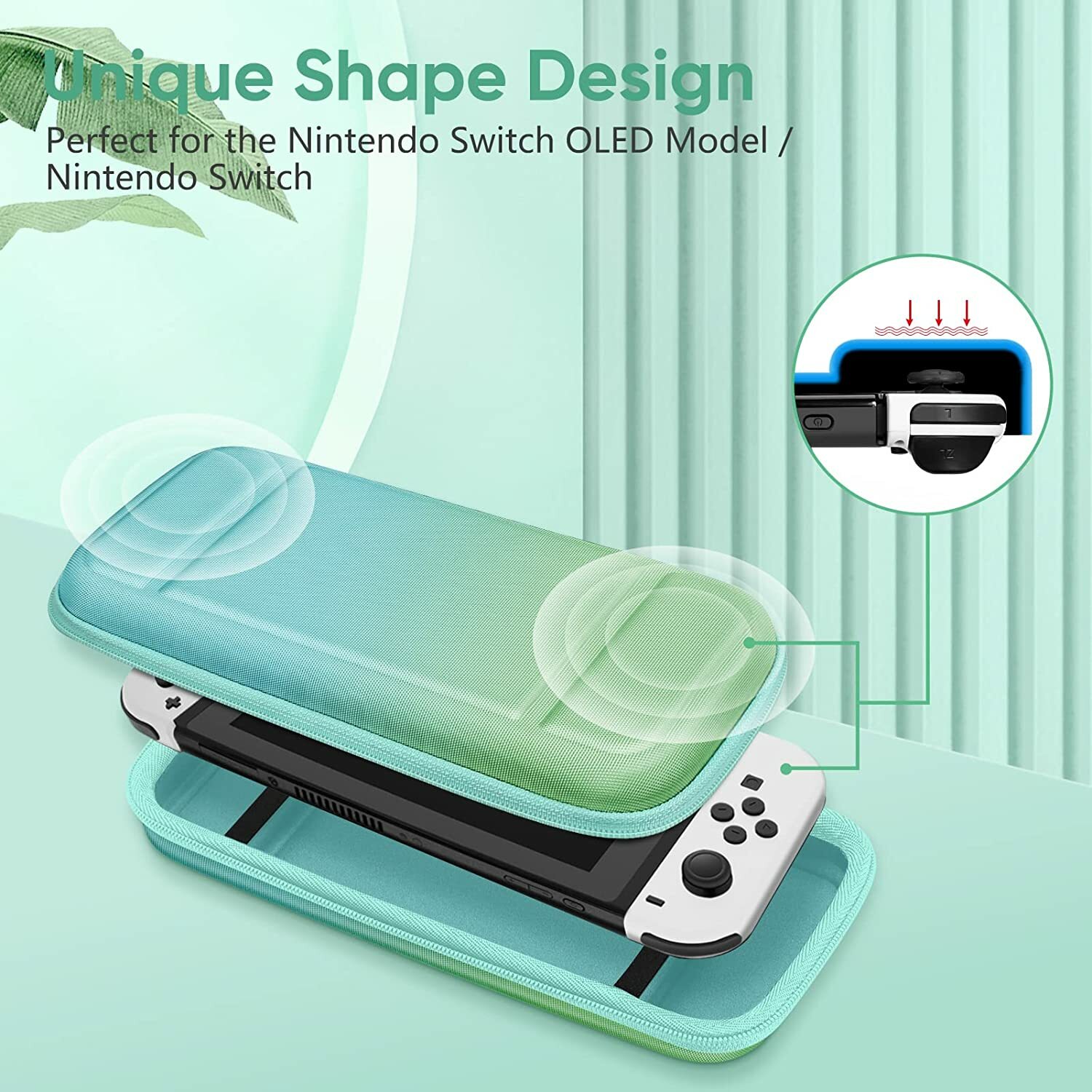 Carry Case for Nintendo Switch OLED Model 2021/Switch 2017 Protective Travel Bag