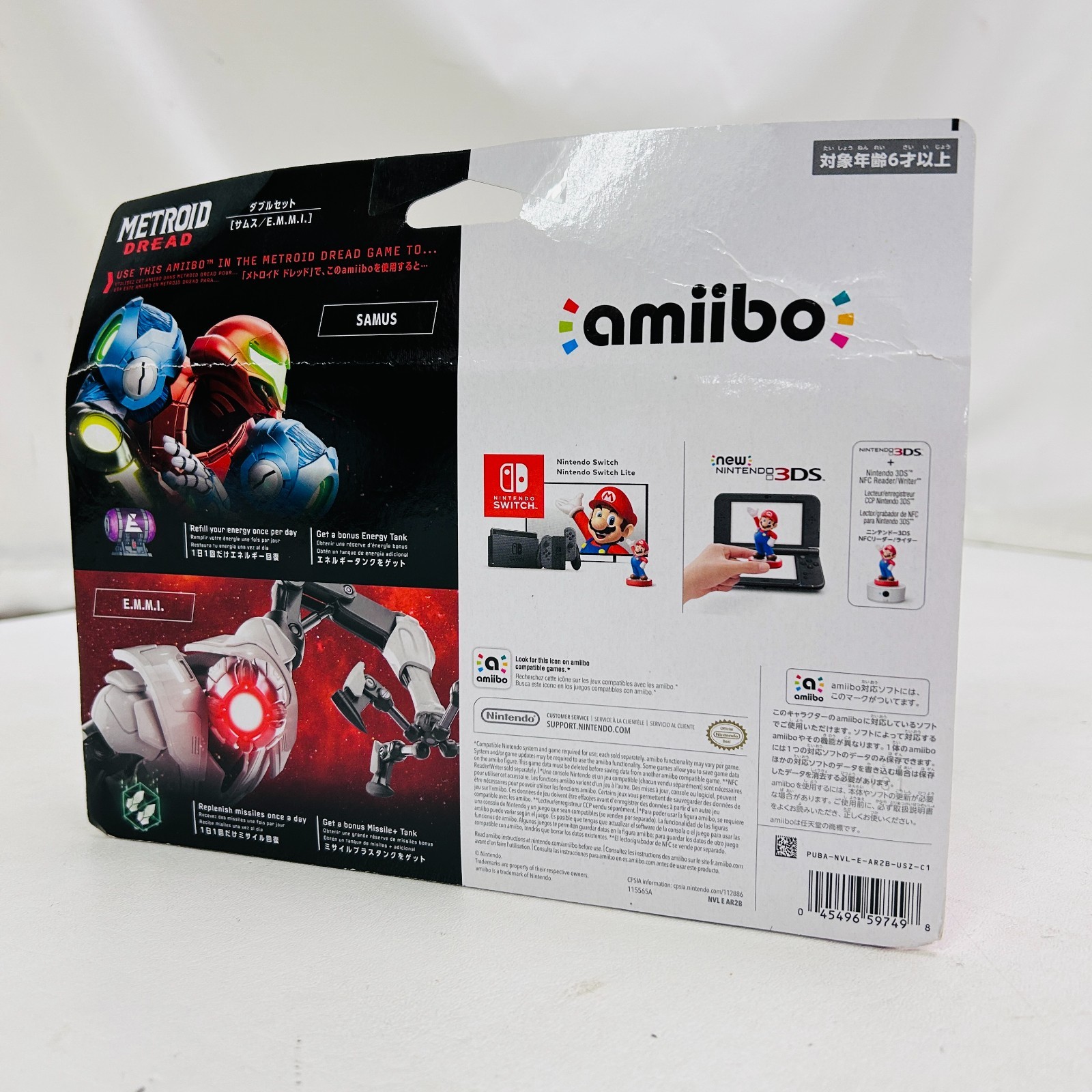 Nintendo amiibo Metroid Dread – Samus and E.M.M.I. Figures – Sealed