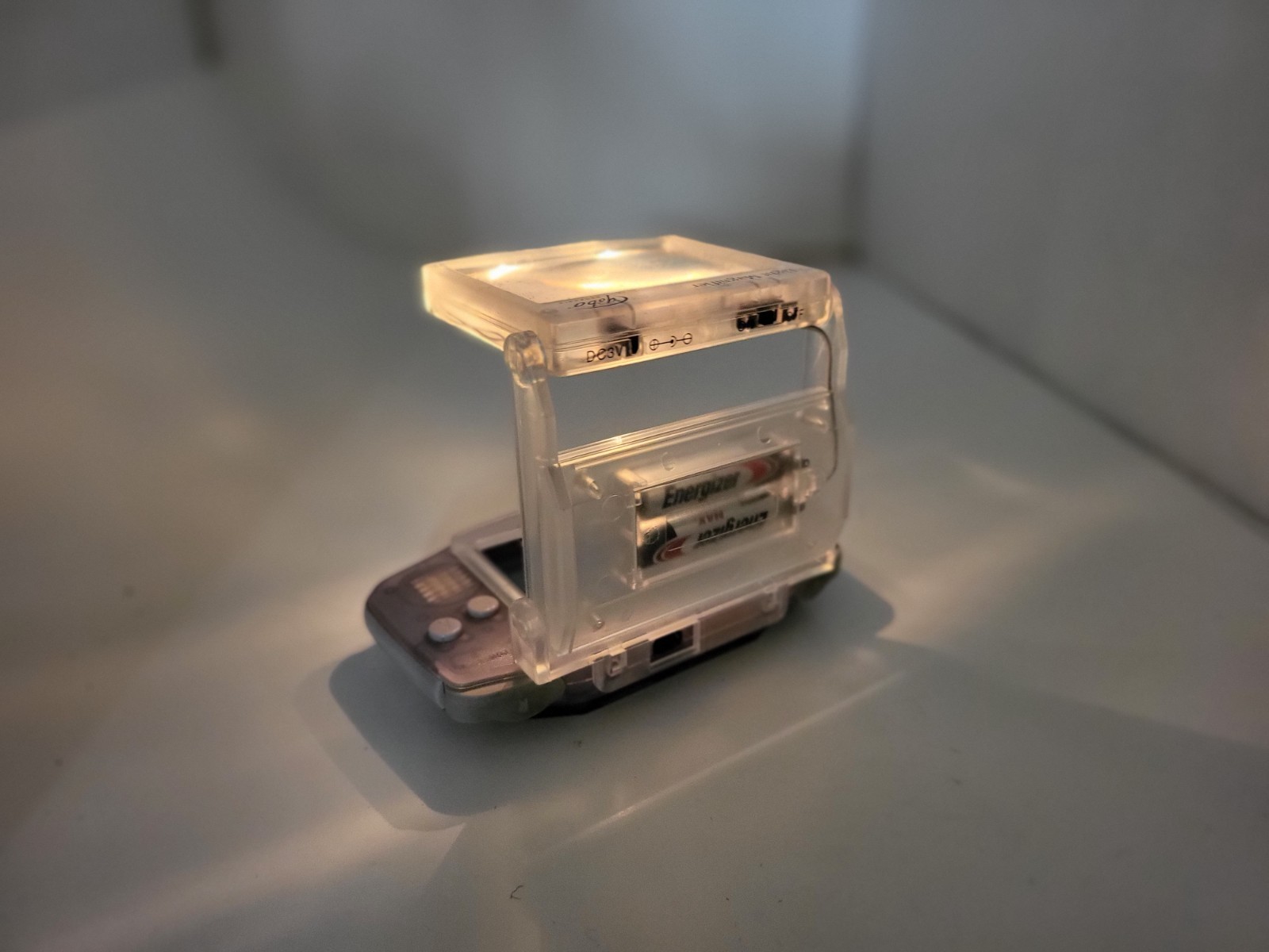 NEW Clear Purple LIGHT & MAGNIFIER for the Nintendo GameBoy Advance Console