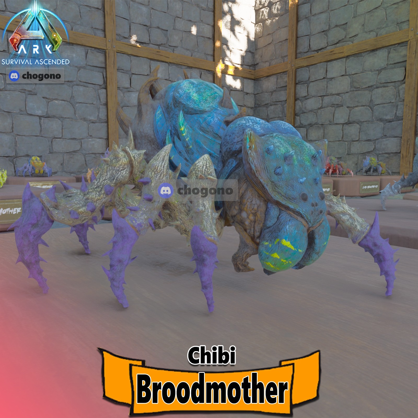 Ark Survival Ascended RARE PVE CHIBI BROODMOTHER