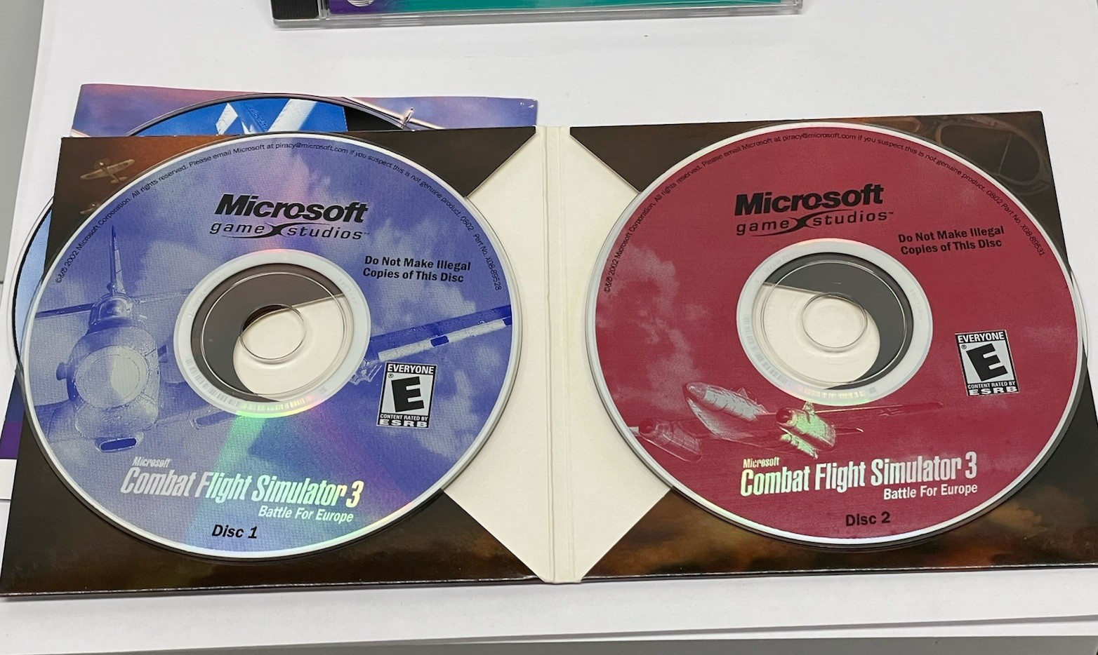 COMBAT FLIGHT SIMULATOR 3 BATTLE EUROPE CD-ROMS Lot of 2 PC WINDOWS VIDEO GAME