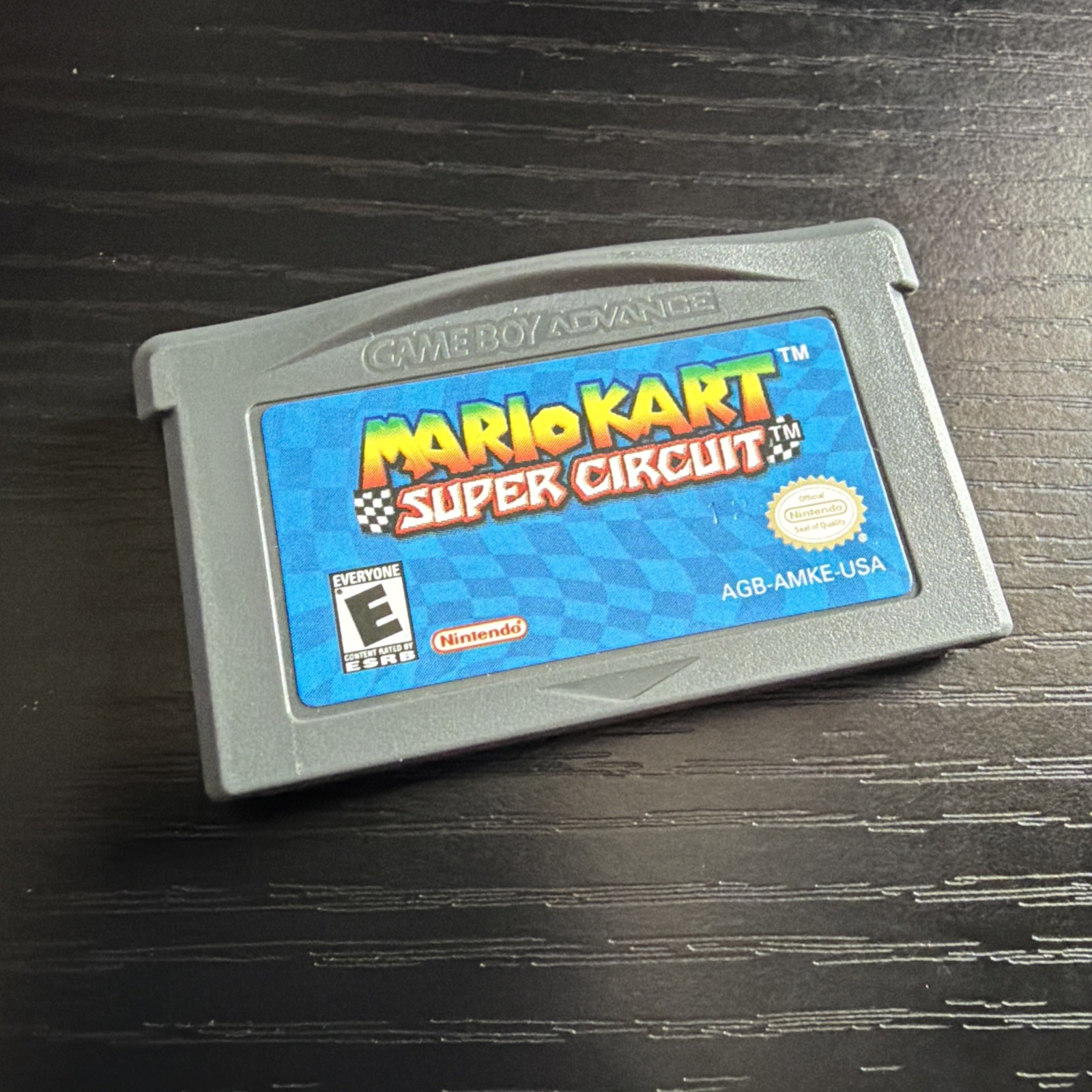 Mario Kart Super Circuit (Nintendo GameBoy Advance, 2001) Cartridge & manual