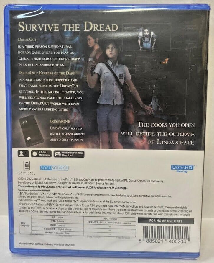 DreadOut Remastered Collection PS5 Brand New Sealed Game Special (2025 Horror)