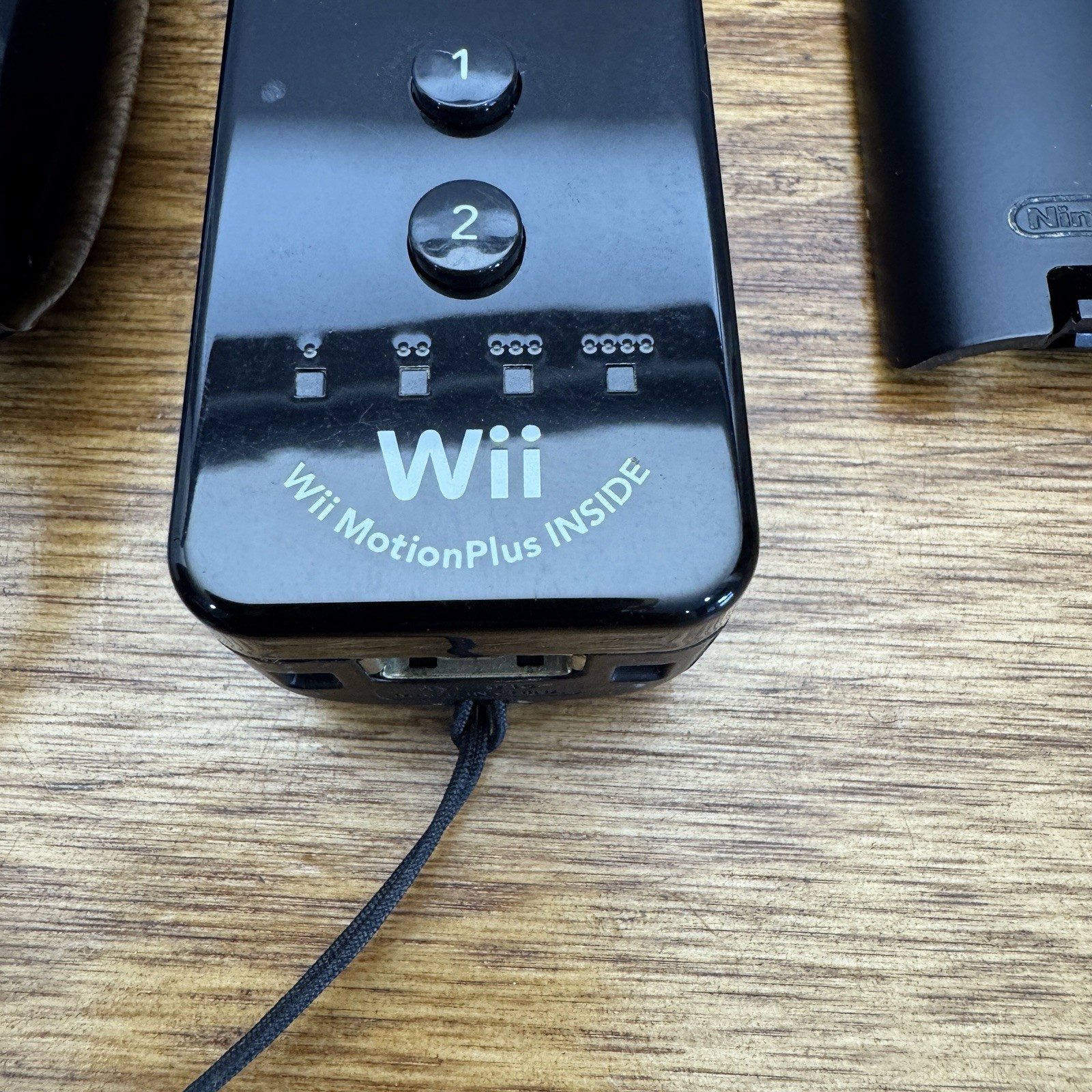 Nintendo Wii RVL-036 Motion Plus Black Remote Controller w/OEM Nunchuck Tested