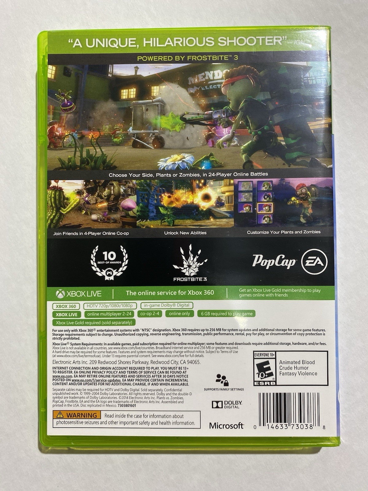 Plants Vs Zombies Garden Warfare – Microsoft Xbox 360 CIB