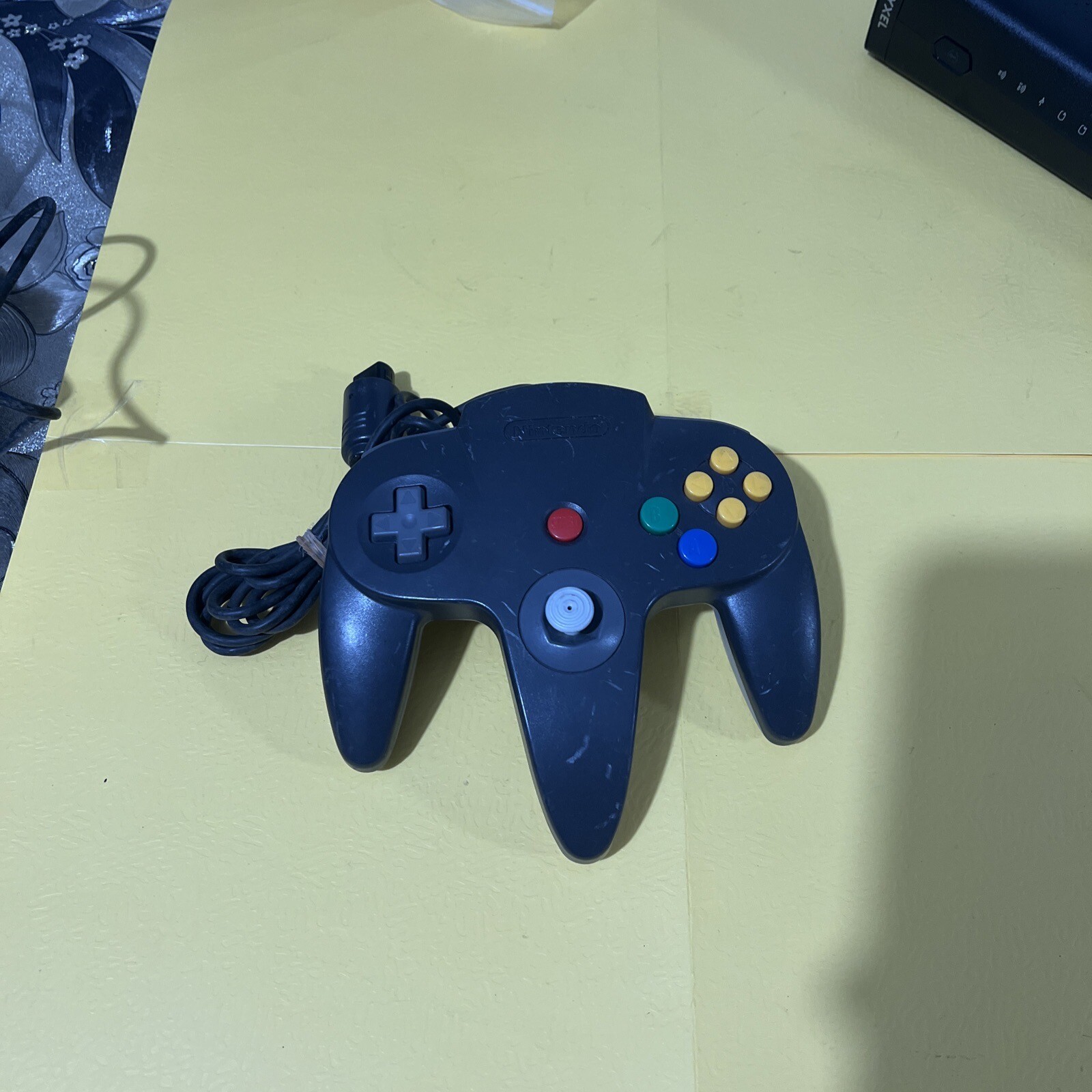 Nintendo 64 Black Grey Controller NUS-005 Official N64 Oem Black Gray