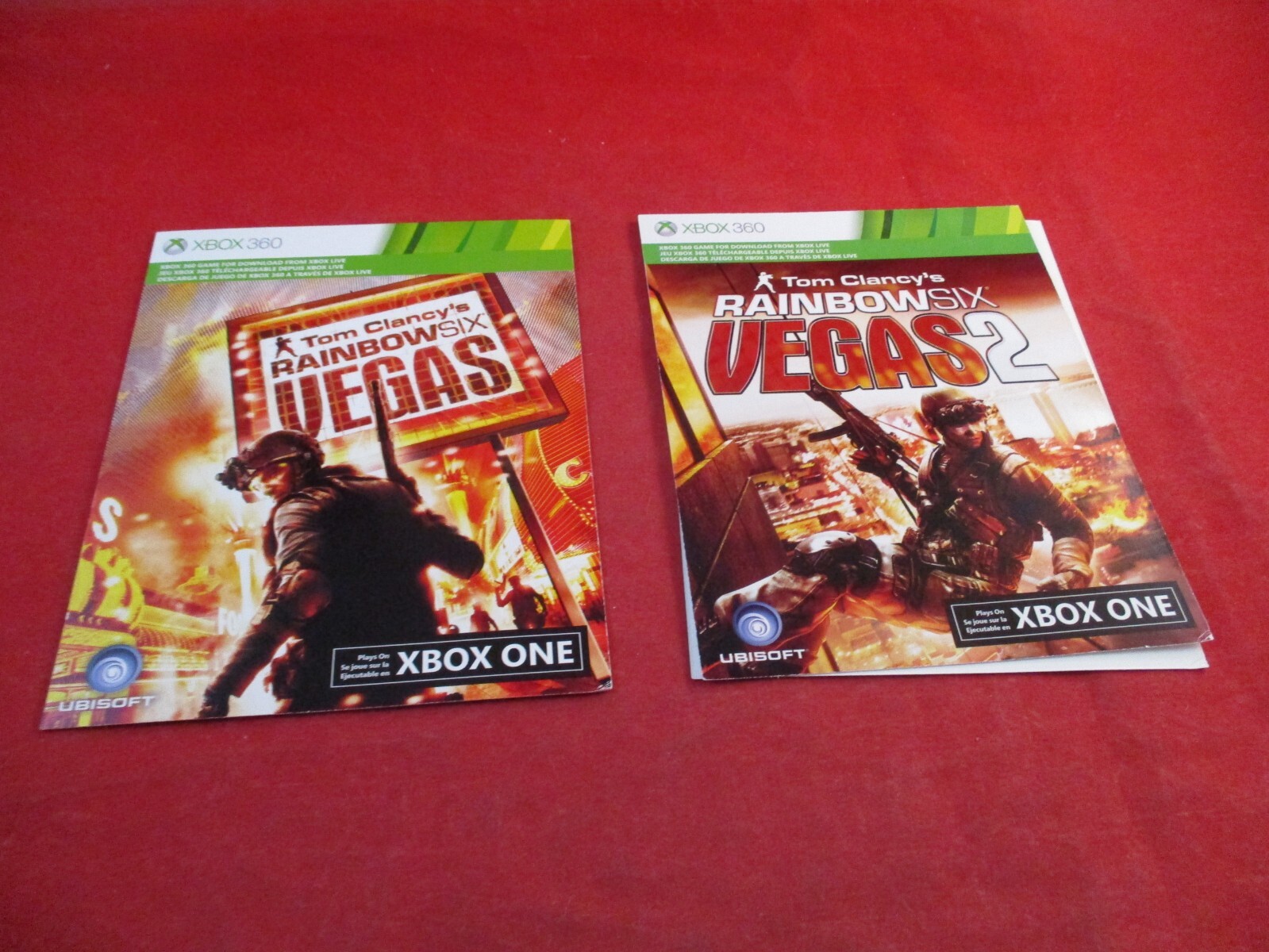 Tom Clancy’s Rainbow Six Vegas & Vegas 2 Xbox 360 Code Cards (EXPIRED/NO VALUE)
