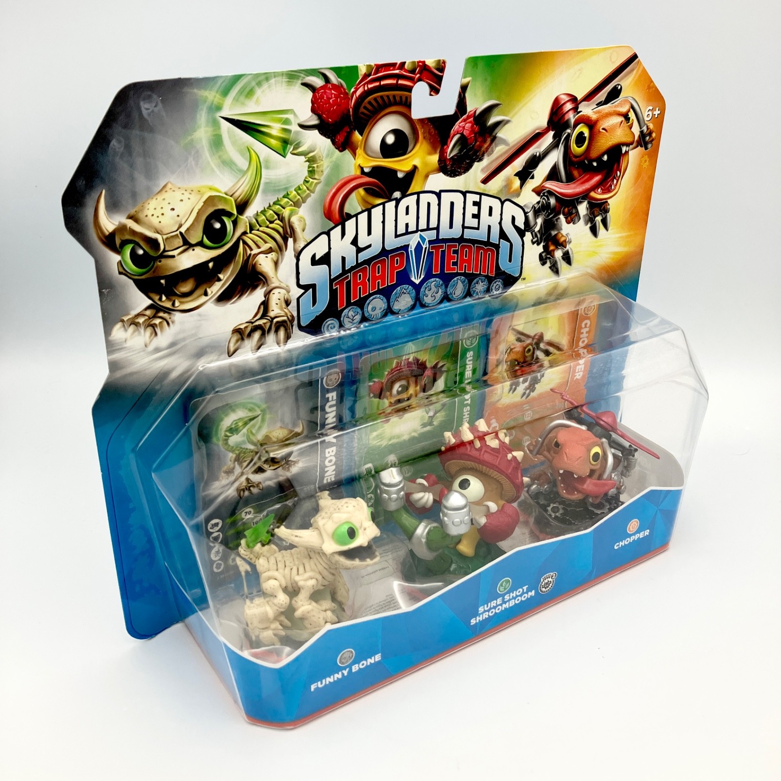 Skylanders Trap Team Funny Bone Shroomboom Chopper 3 Pack of Figures NEW SEALED