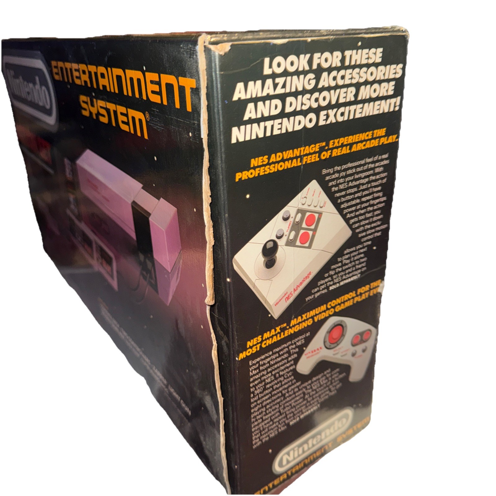 Nintendo NES-001 Console W/ Mario Duck Hunt Controller Light Gun Tested CIB