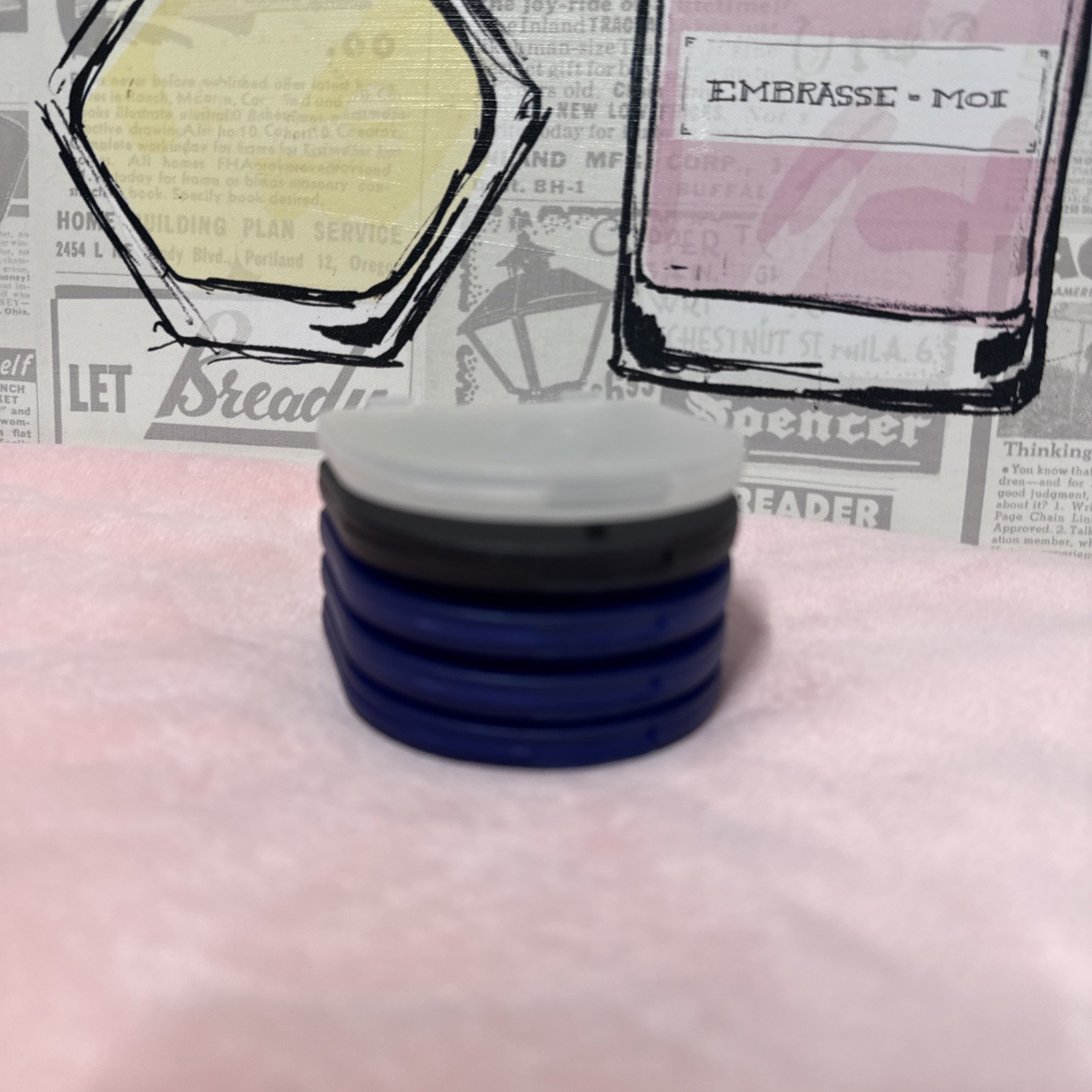 “1X PSP Blue- Black- Clear Mad Catz Game Carrying Case Set Of 5 PCs