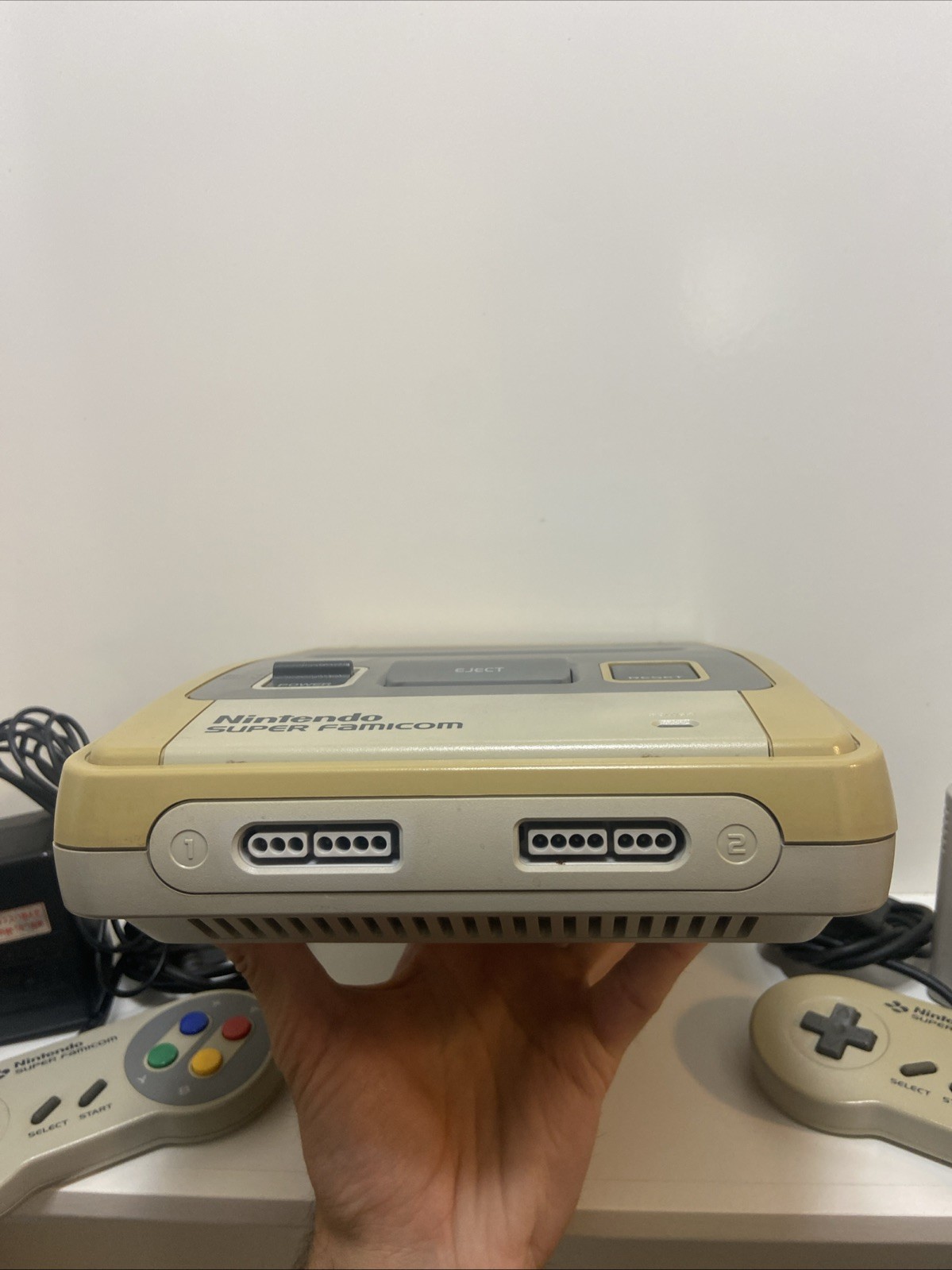 Nintendo Super Famicom Console Bundle 2 Controllers Mario Kart Tested Japan