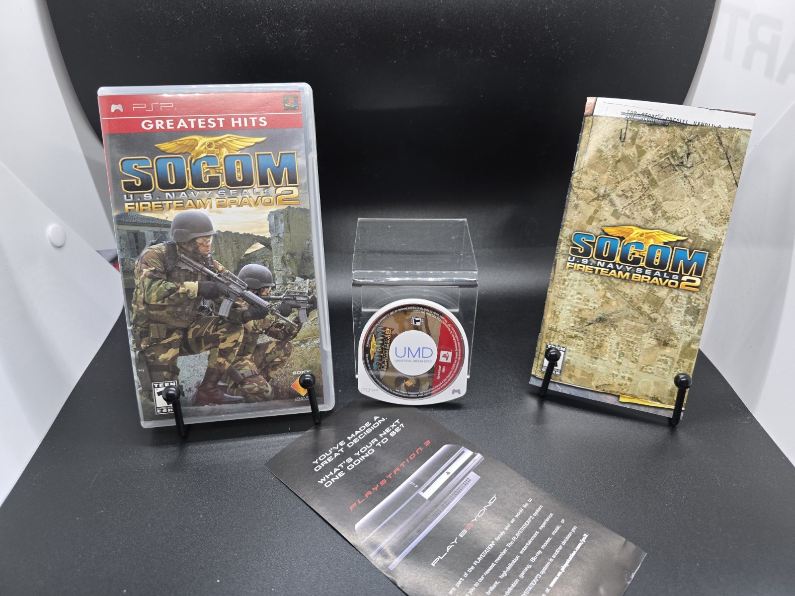 SOCOM: U.S. Navy SEALS Fireteam Bravo 2 (Sony PSP, 2006) Complete And Tested