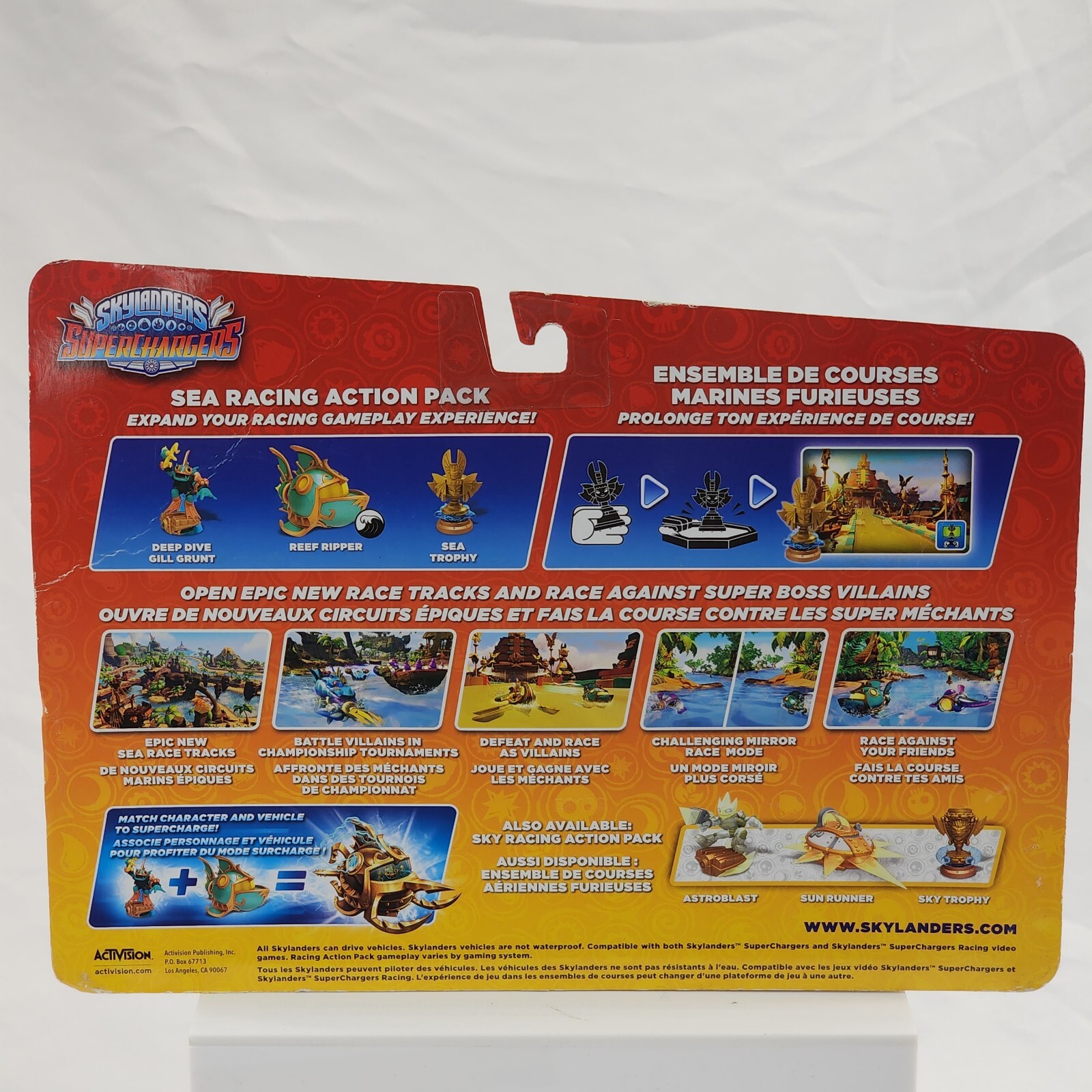 Skylanders SuperChargers Sea Racing Action Pack Gill Grunt Reef Ripper Trophy