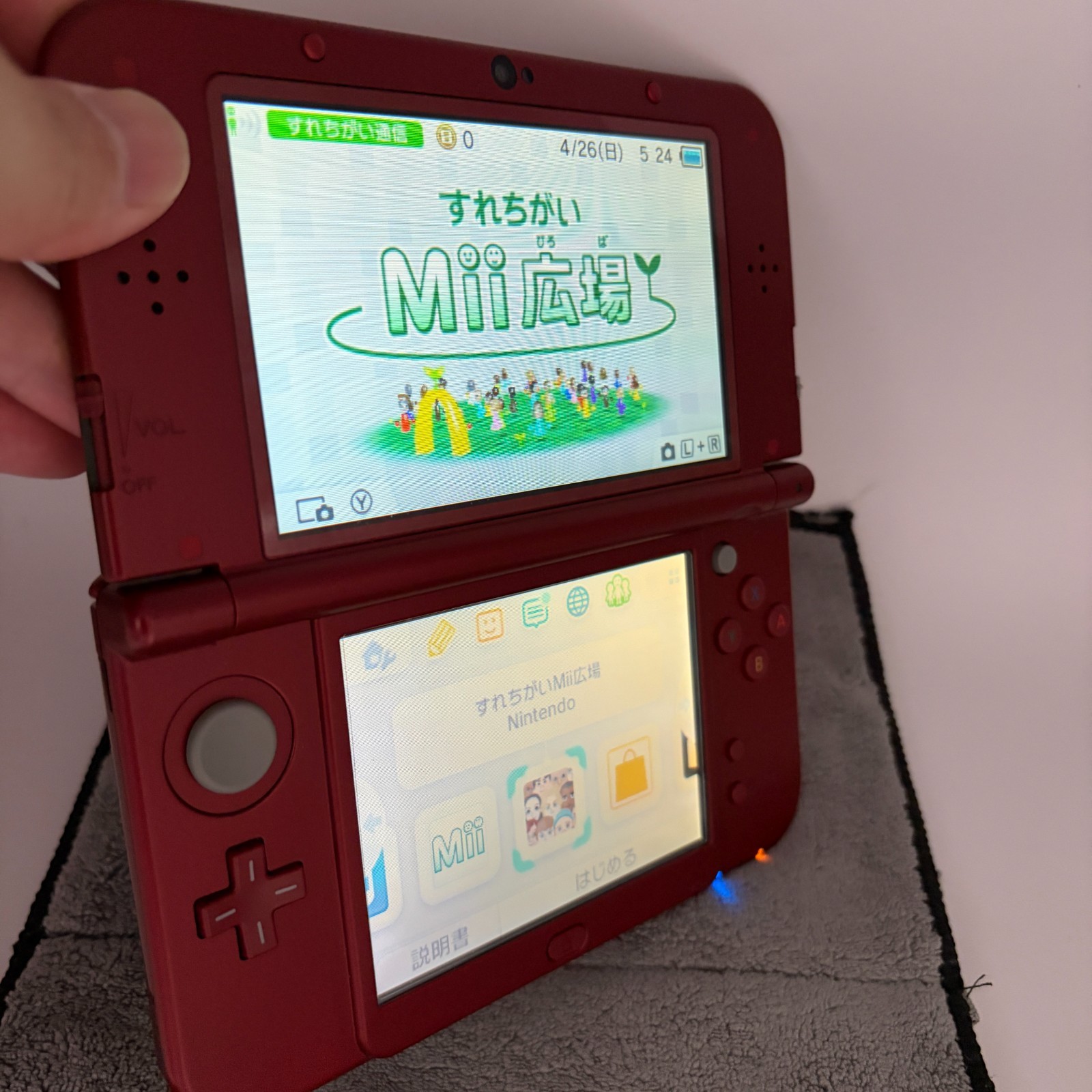 【Near Mint】TOP IPS Nintendo NEW 3DS LL XL Metallic Red Handheld Game Console