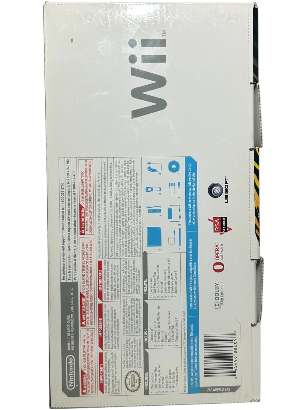 Nintendo Wii Just Dance 4 Bundle White With Just Dance 2017