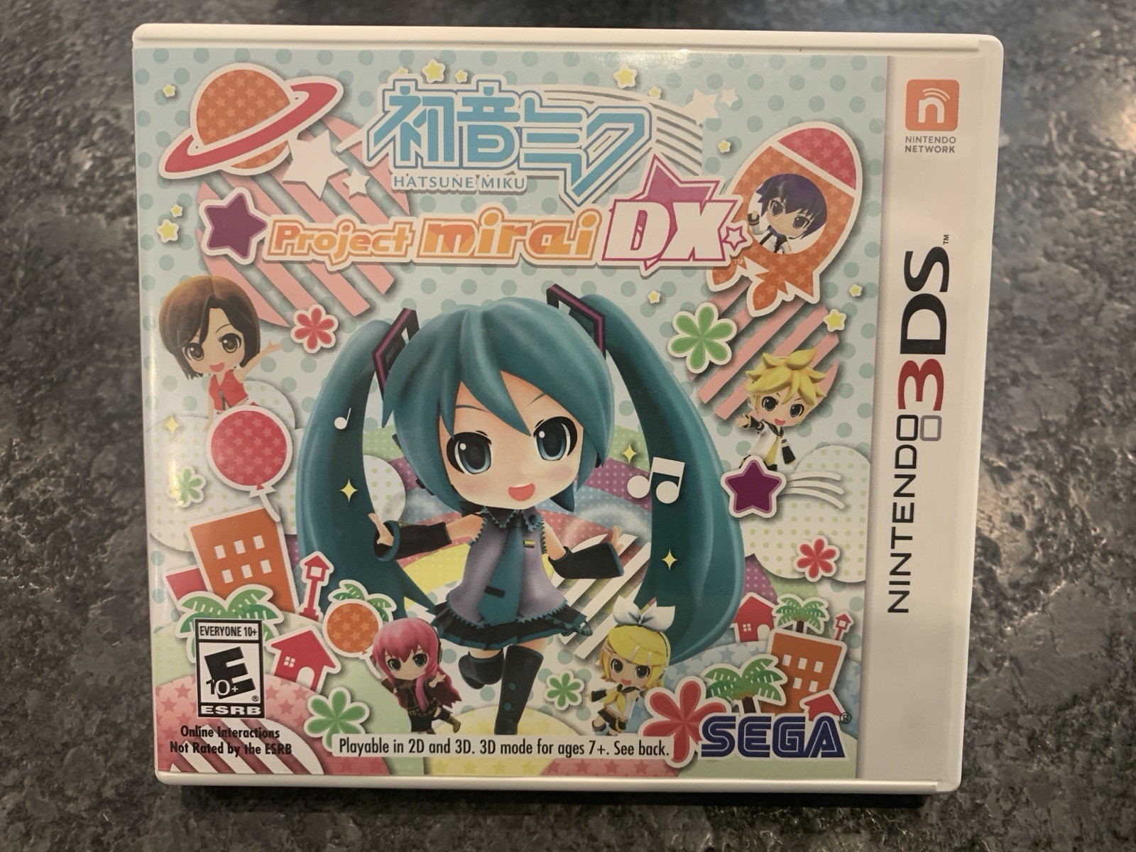 Hatsune Miku: Project Mirai DX (Nintendo 3DS, 2015) Genuine Case & Manual Only