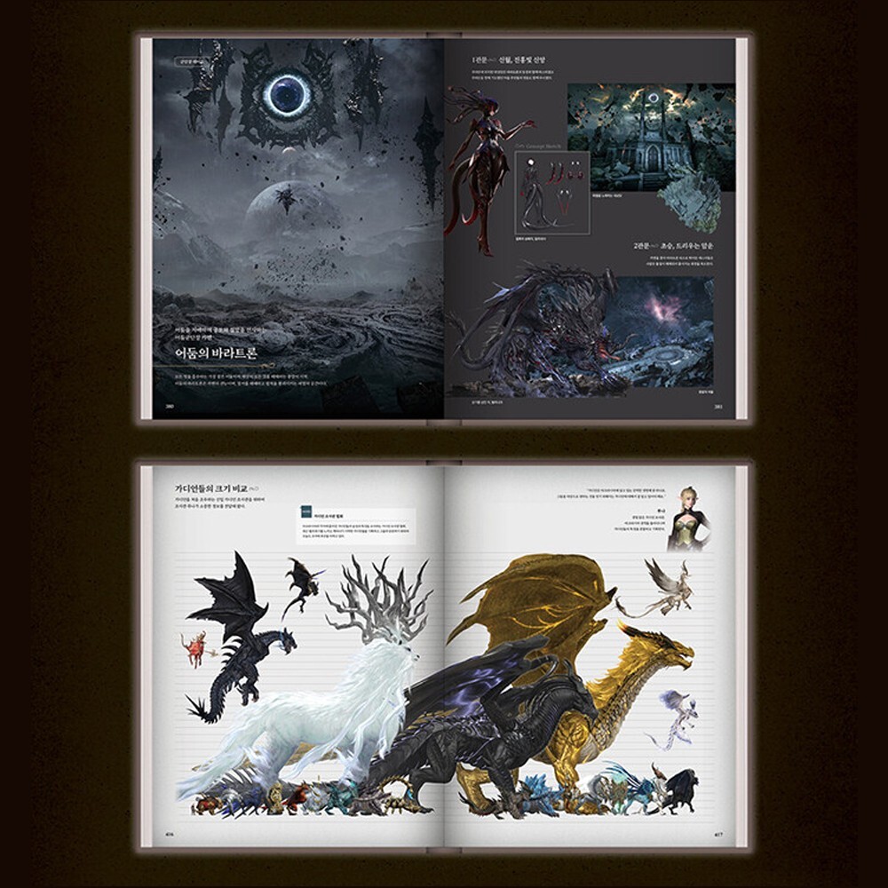 Lost Ark Set Up Art Book & Photocards Collect Korean Official Concept Artbook