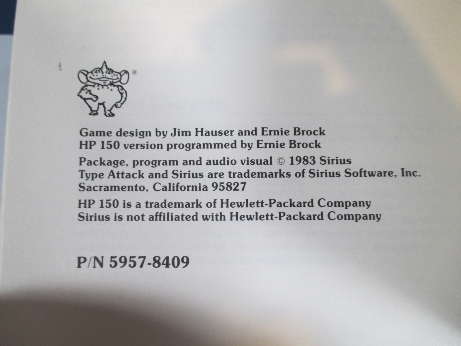 Vintage HP “Type Attack” PC Game On 3.5″ Floppy Disk