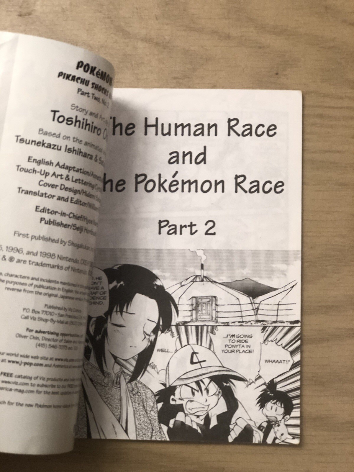 POKEMON VHS Mini Comics-Electric Tale of Pikachu 8 and Pikachu Shocks Back 2
