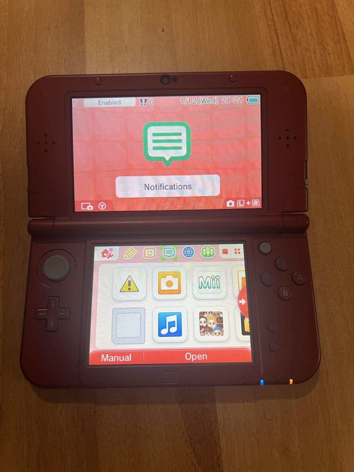 Nintendo “New” 3DS XL Metallic Red Handheld Console System RED-001