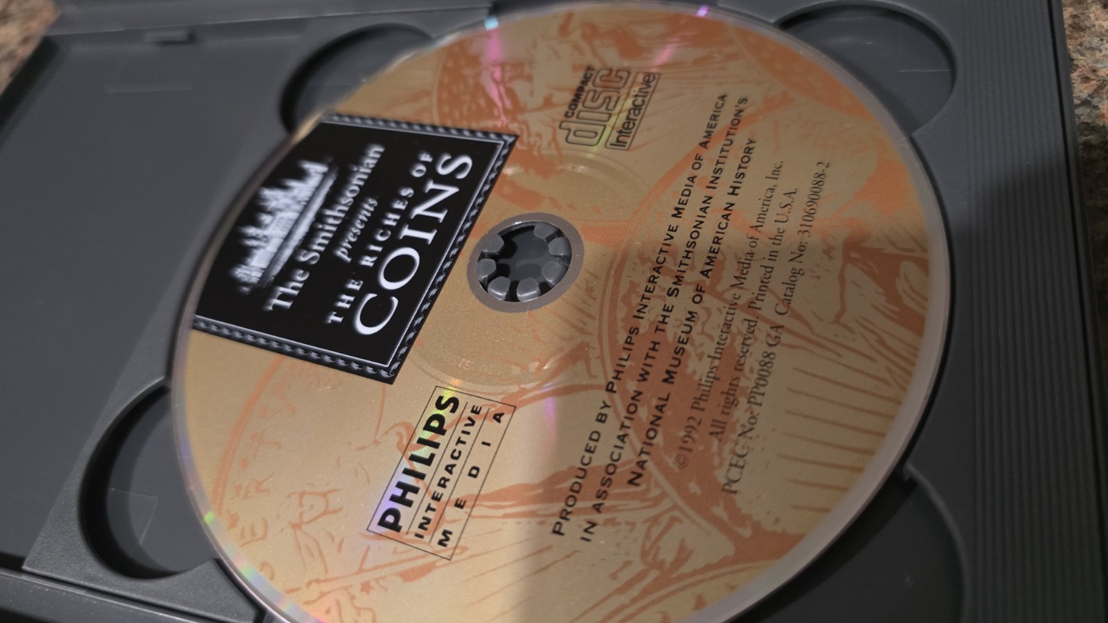 Smithsonian Riches of Coins (Phillips CD-i, 1993) complete, cdi, LONGBOX