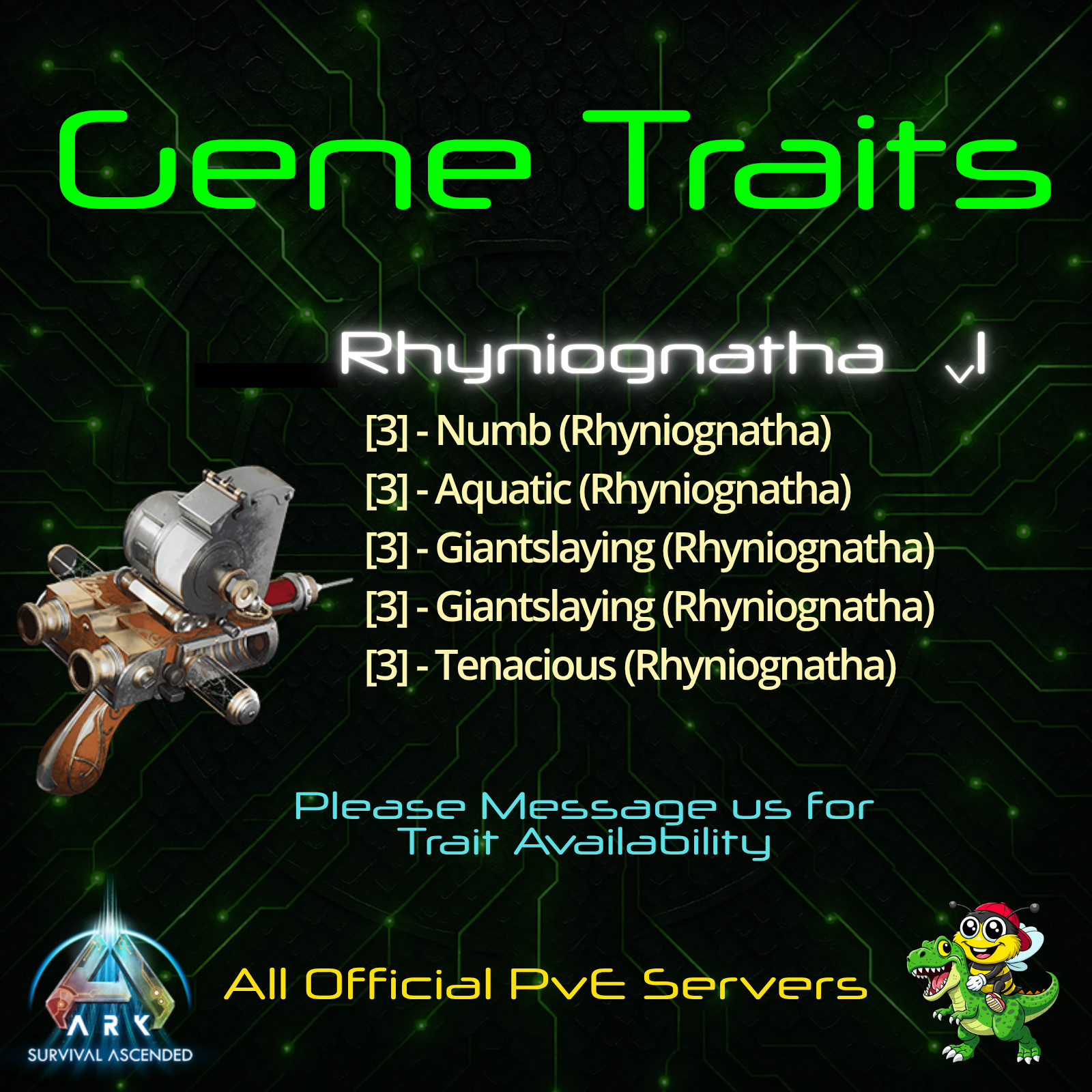 Top-Stat-Trait-Ready-Bugs-(Rhyniognatha)-Ark-Survival-Ascended-PvE-BusyBee