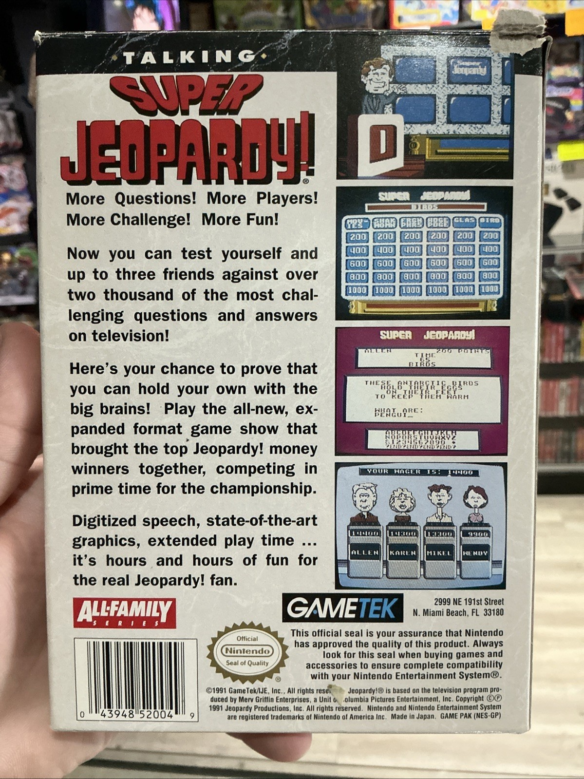Talking Super Jeopardy – Nintendo Entertainment System NES – CIB Complete Tested