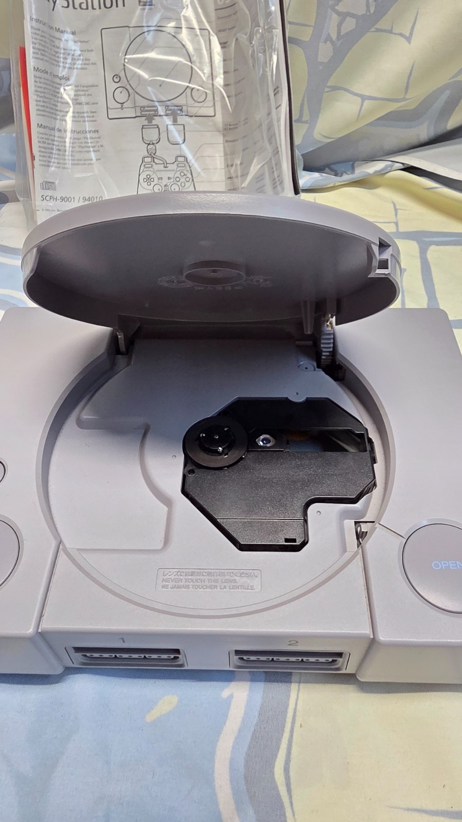 Sony PlayStation PS1 SCPH-9001 Complete Dual Shock Vintage Feb 2000 Y2K Console