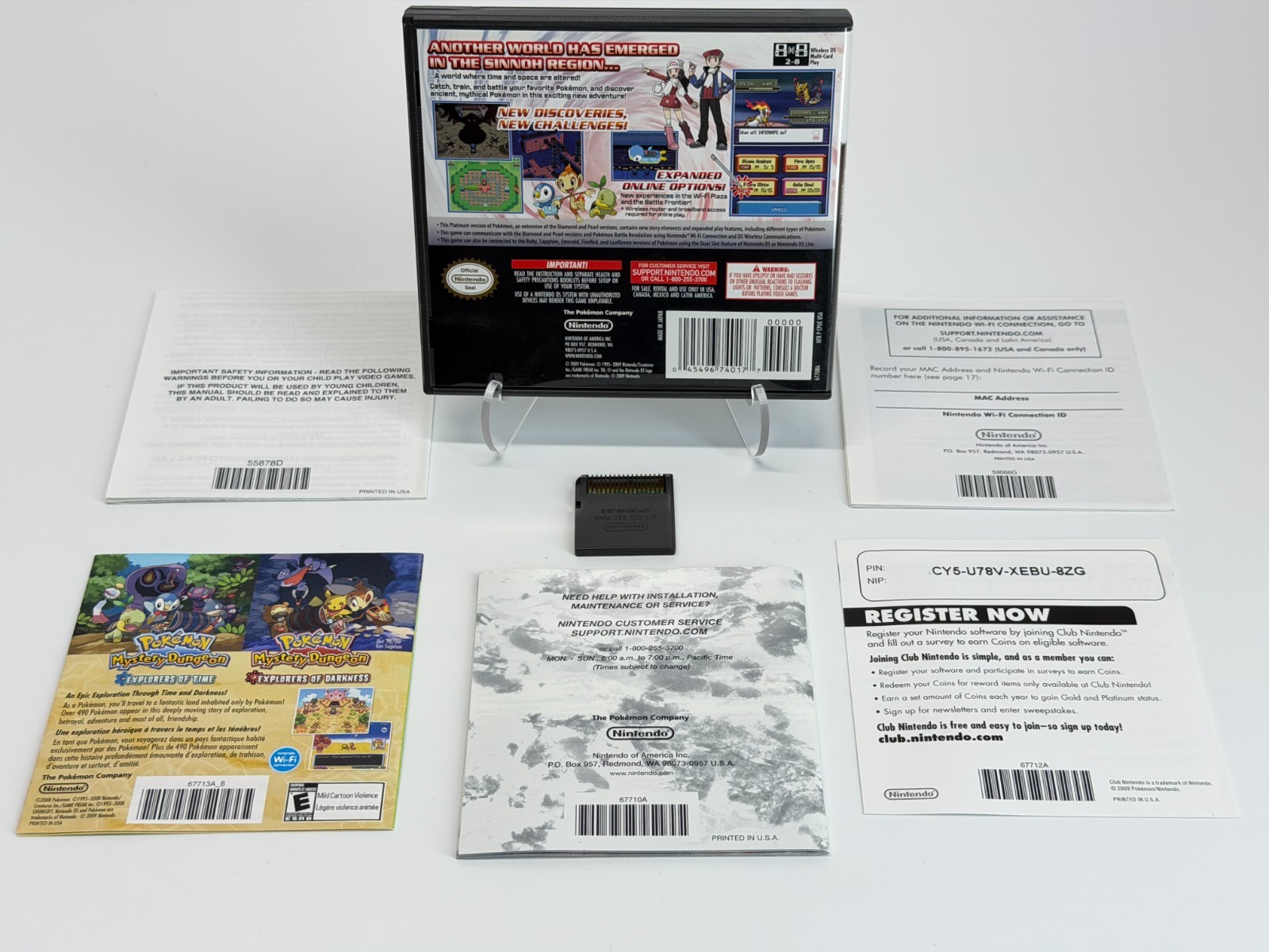 Pokemon Platinum Version (Nintendo DS) Complete w/Green Insert Authentic