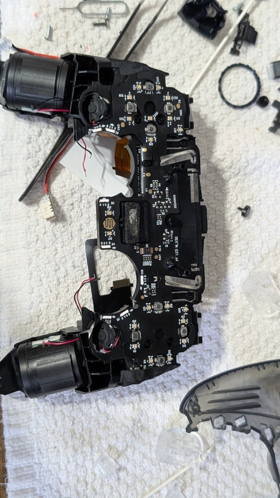 Sony PS5 Dualsense Wireless Controller Modded With TMR/Clicky Buttons And LEDs