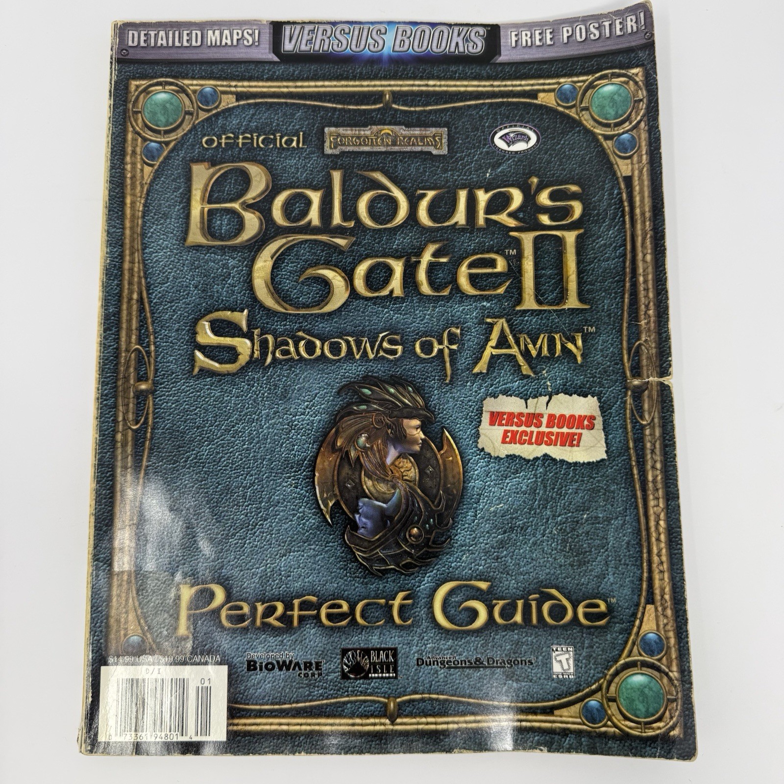 Baldur’s Gate 2 II: Shadows of Amn (PC, 2000) 4 Disc Set , Manual, & Guide Book