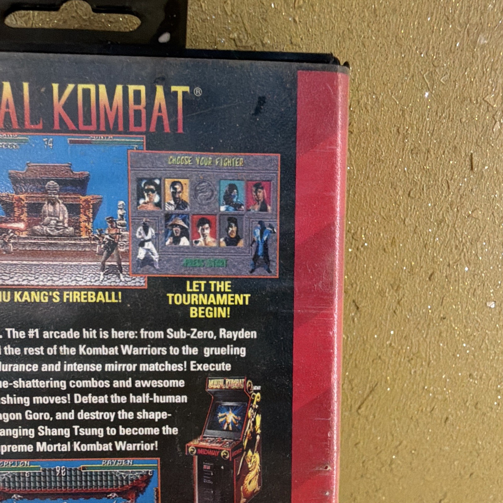 Mortal Kombat Sega Genesis 1992 NTSC-U/C Fighting MA-13 w/ Manual (Arena)