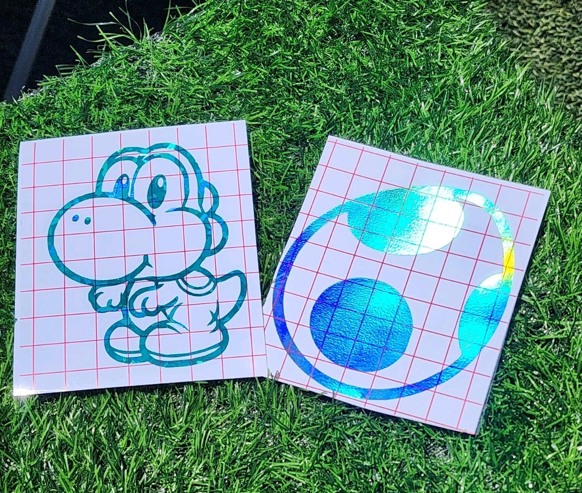 Yoshi Egg Combo Vinyl Decal Sticker, 5 inches Car/Truck Nintendo Super Mario