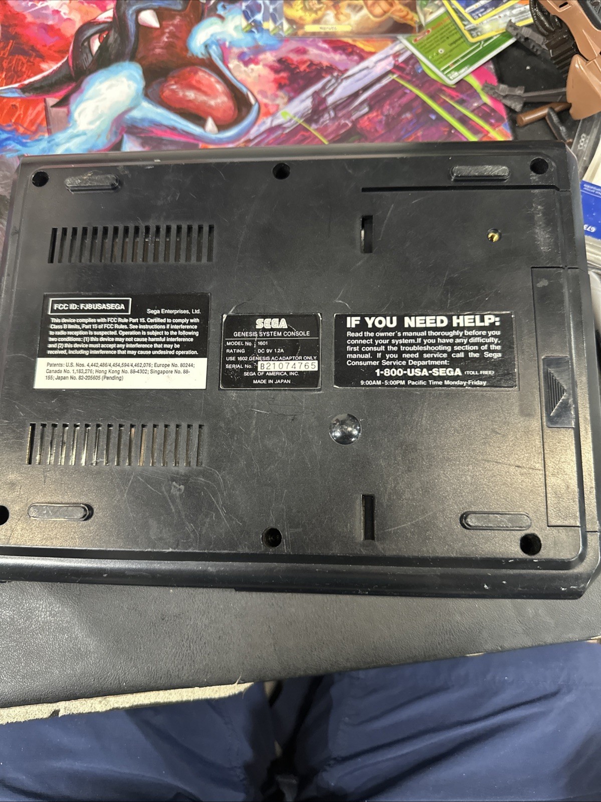 Sega Genesis Console Only As Is For Parts Or Repair Tested Read Description
