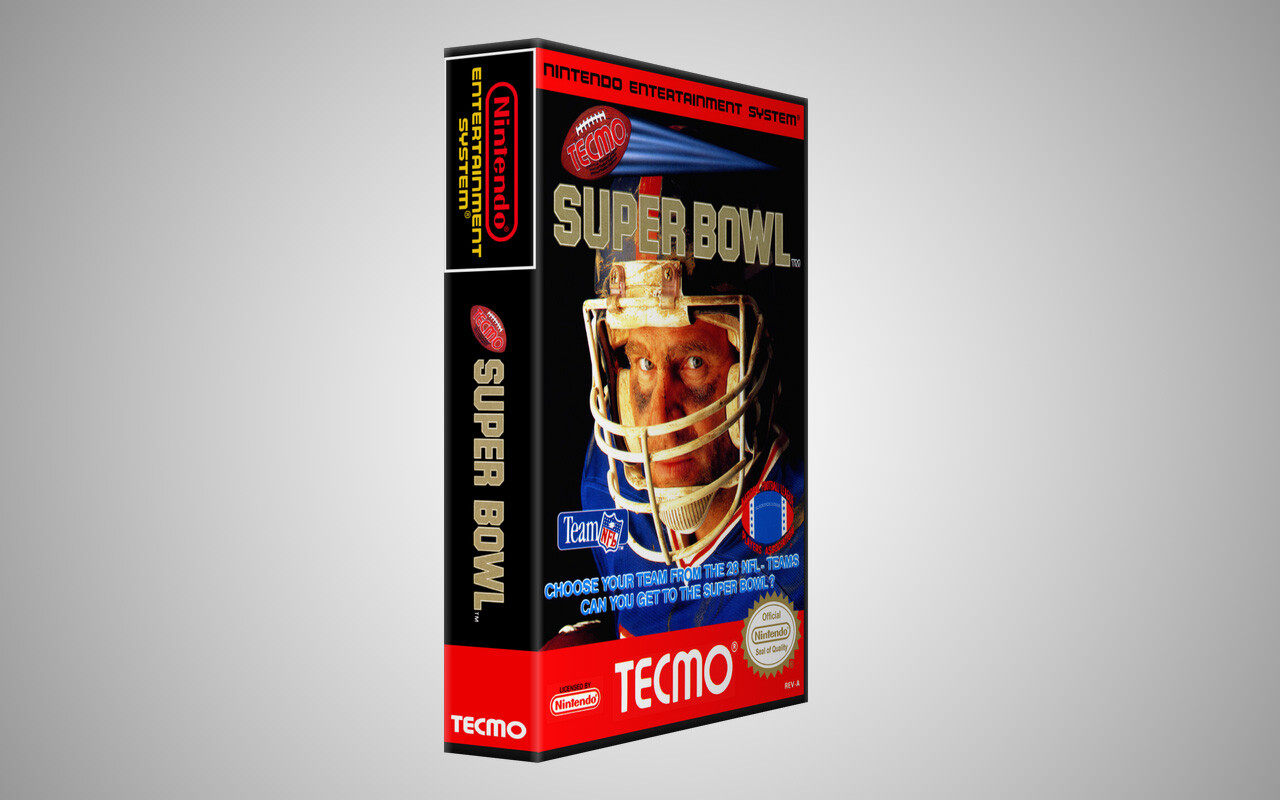 Tecmo Super Bowl – Nintendo NES Custom Case *NO GAME*