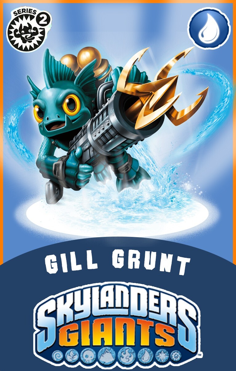 Skylanders Giants Gill Grunt NFC Card FREE SHIPPING