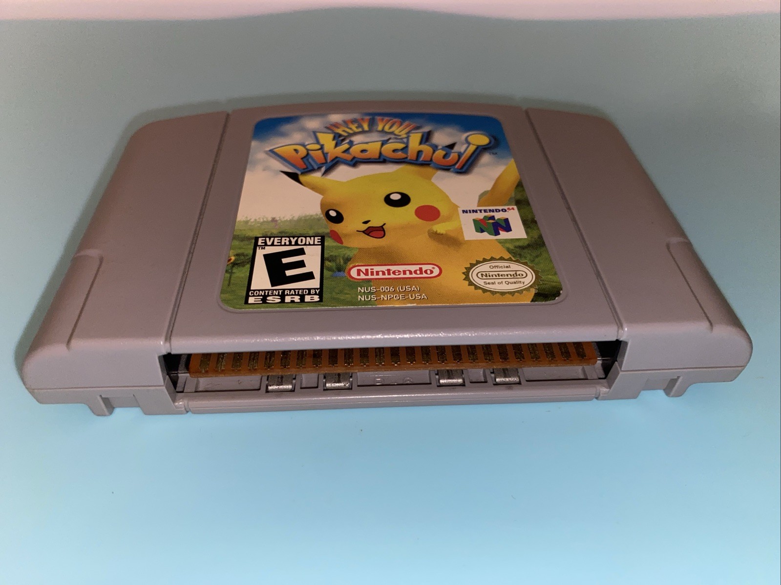 Blockbuster Hey You, Pikachu Nintendo 64 Game Pak Untested & Unsure If Works