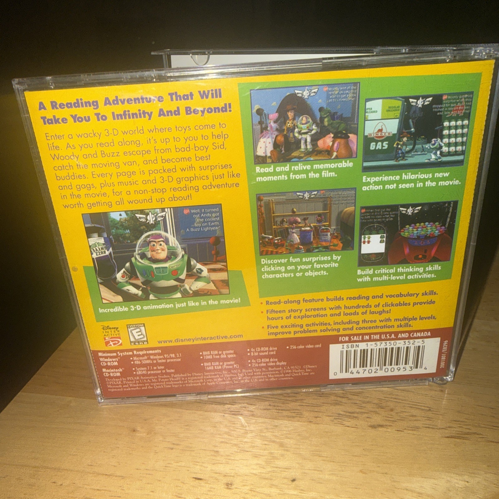 Toy Story Animated Storybook Case And Disc