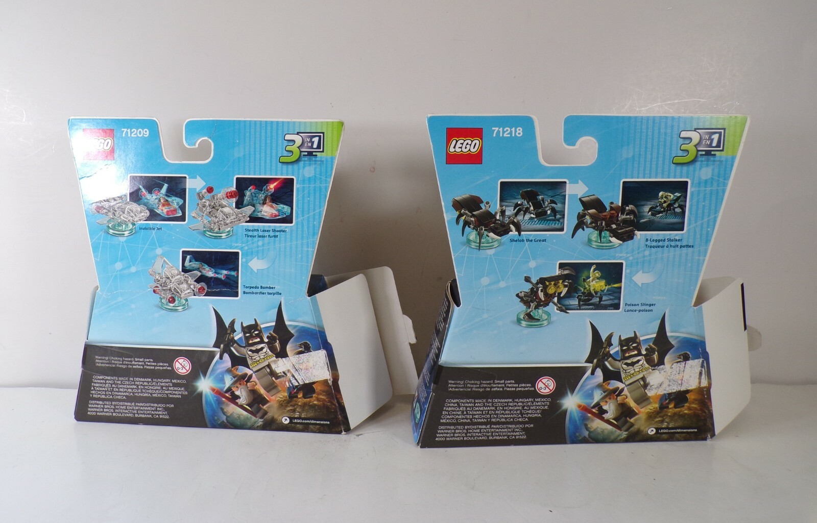 Lego Dimensions DC Comics Wonder Woman & Lord of Rings Gollum Fun Packs NO Figs