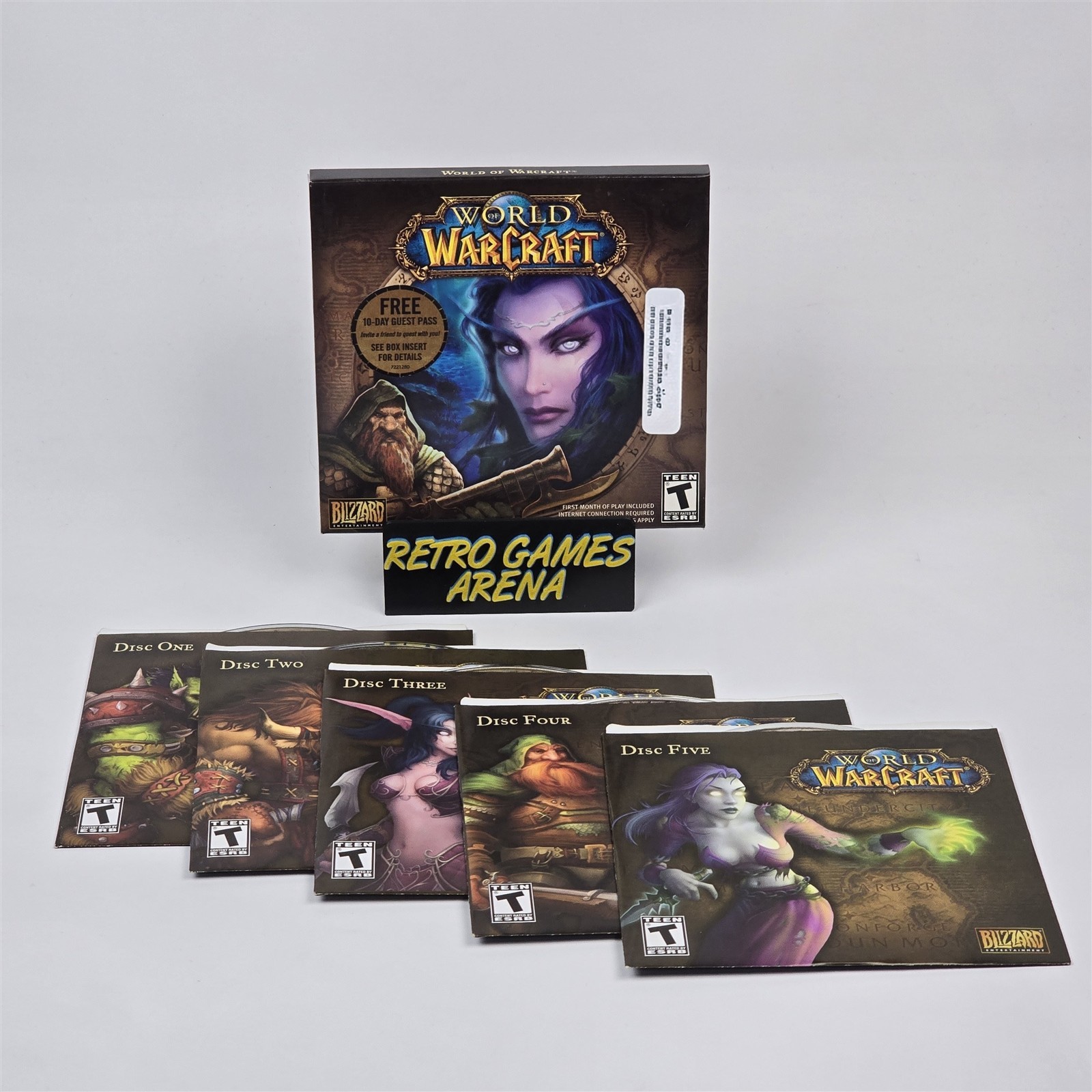 World of WarCraft (PC CD-ROM) Slipcover CIB COMPLETE w/ Key