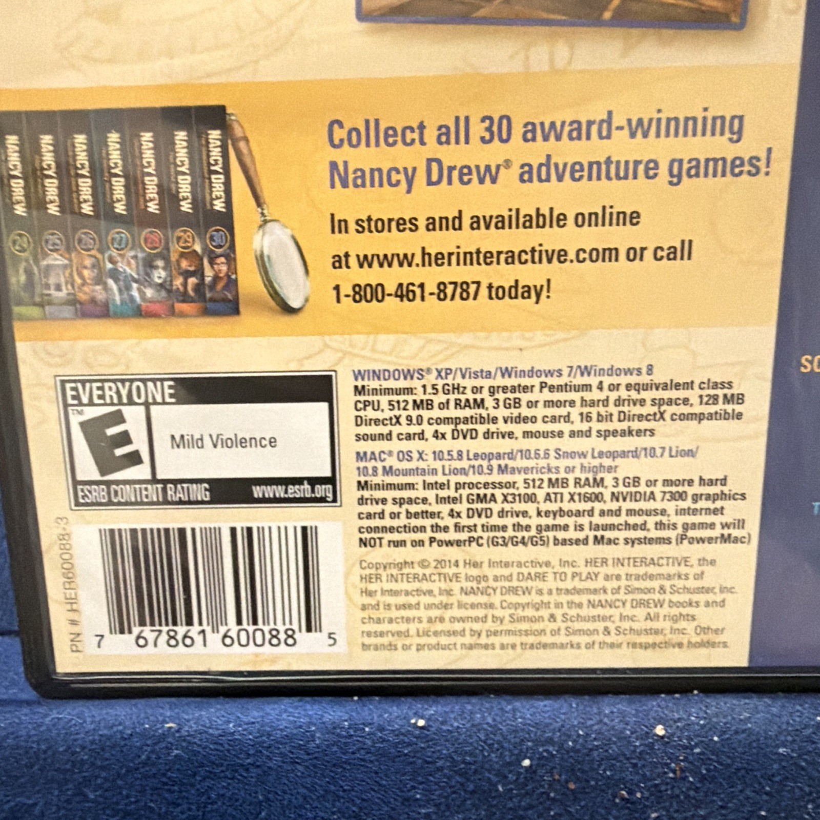 Nancy Drew PC/Mac DVD-ROM And Windows Bonus Edition Games Lot of 8