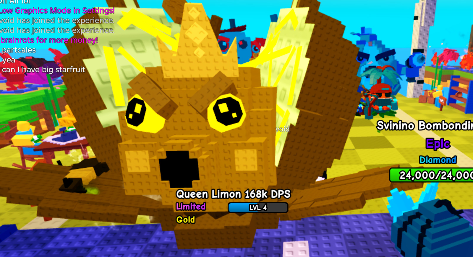 Huge Gold 8.4kg Queen Limon PVB Plants vs Brainrots