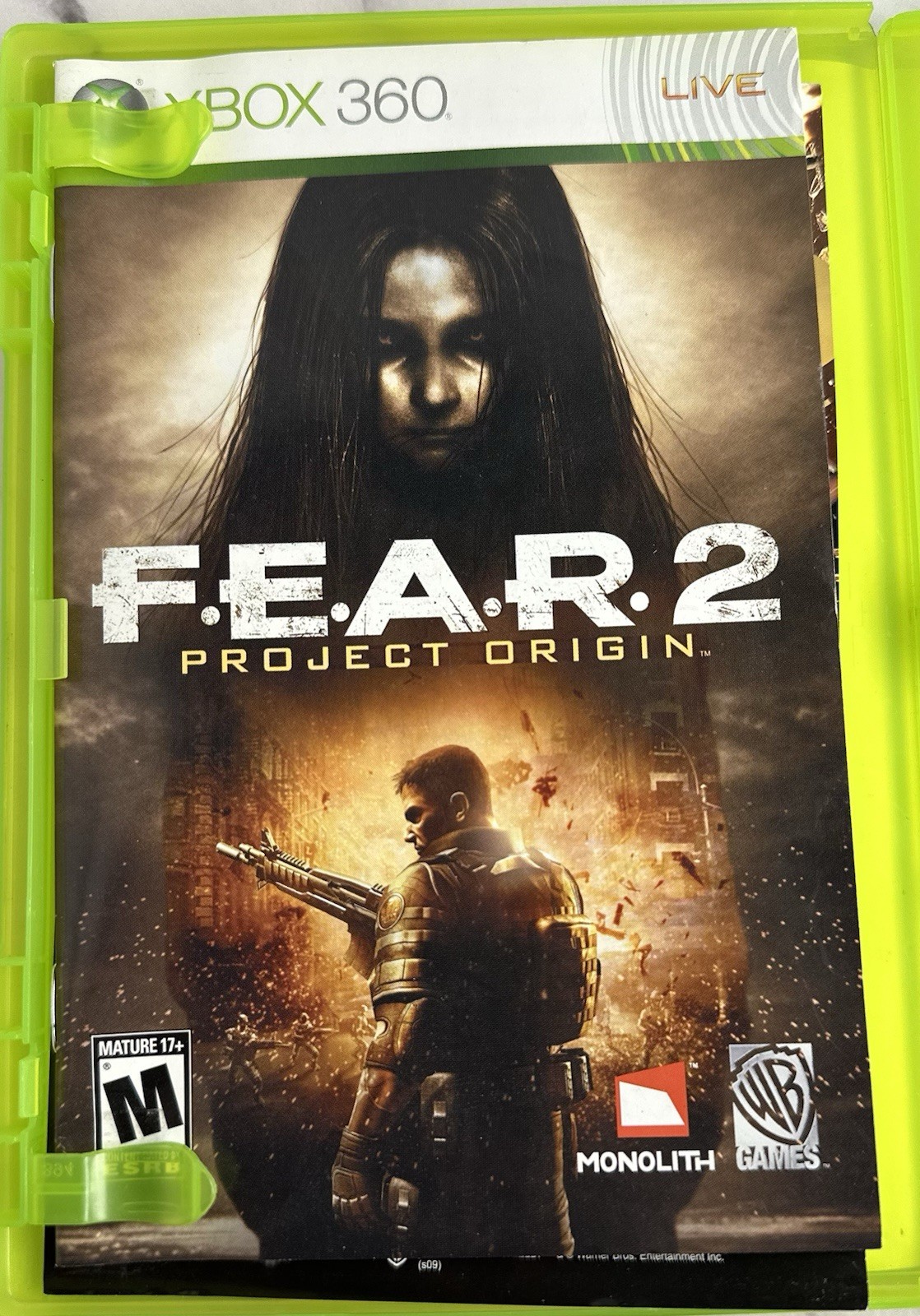 XBOX 360 Fear 2 + Fear 3 Video Games Horror CIB Complete Lot Of 2 Games Working