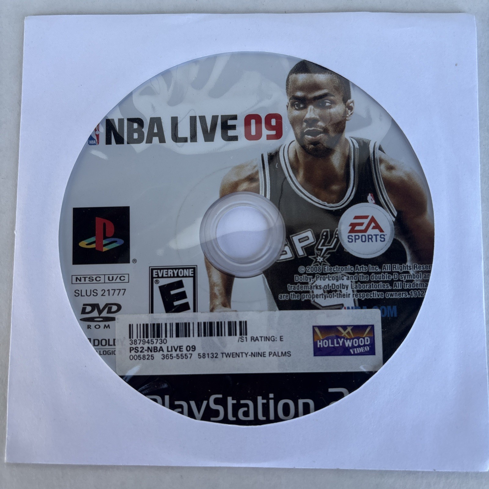NBA Live 09 PlayStation 2 PS2 DISC ONLY NO TRACKING *Tested*