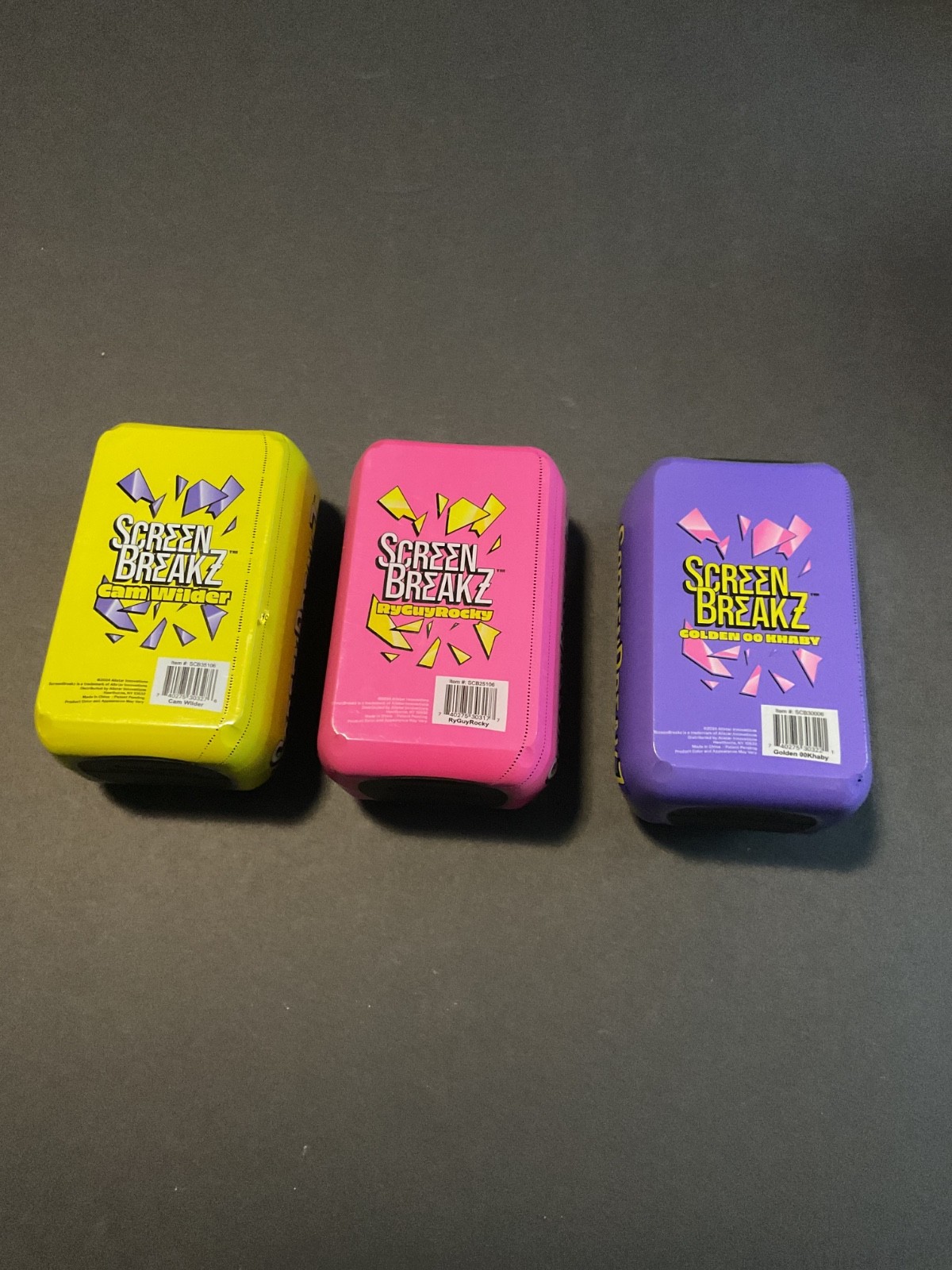 SBZ ScreenBreakz Lot Of 3 Gaming Streamer Figures Wilder, RyCuyRocky & Golden